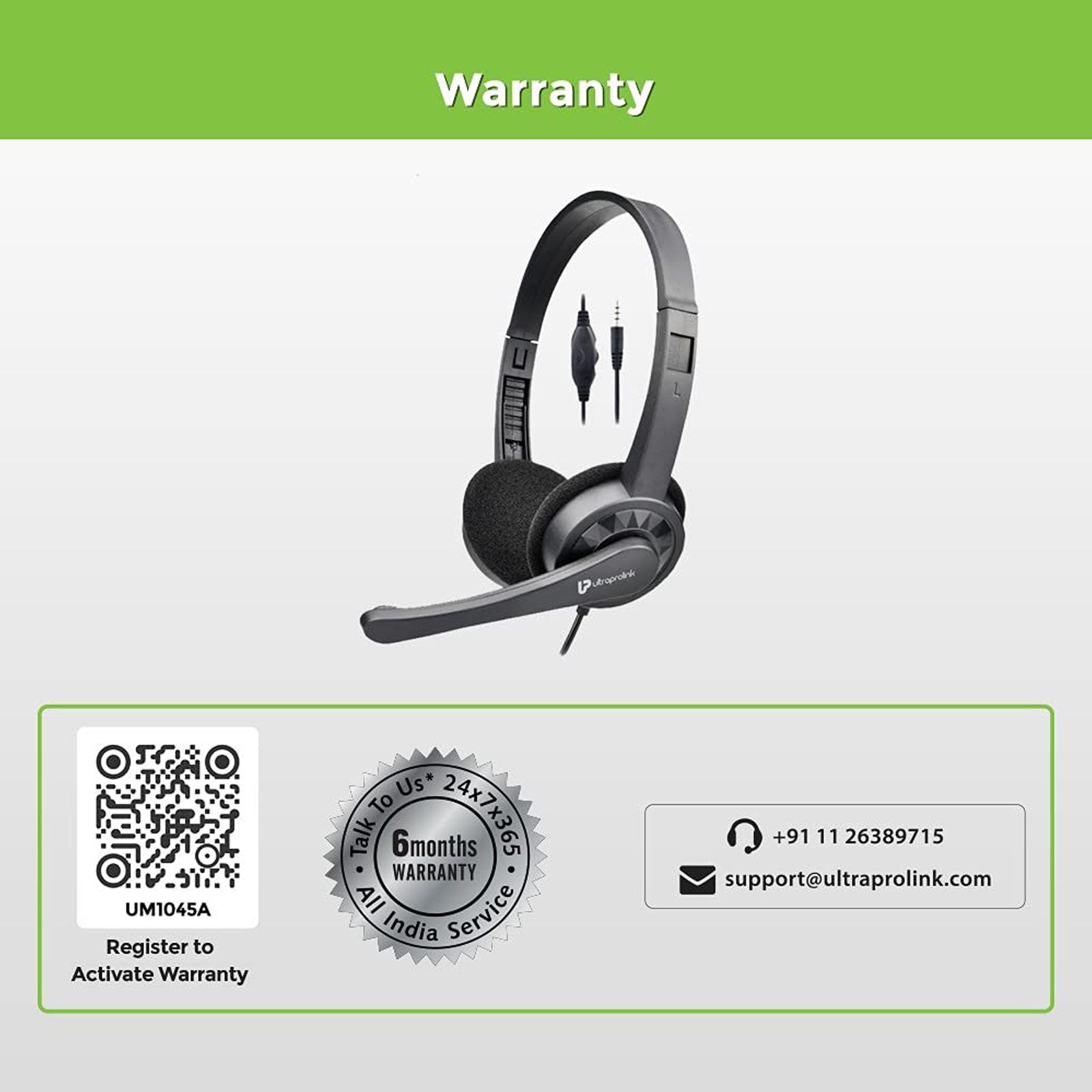ultraprolink iChat UM1045A Wired Headphone with Mic (On Ear, Black)_11