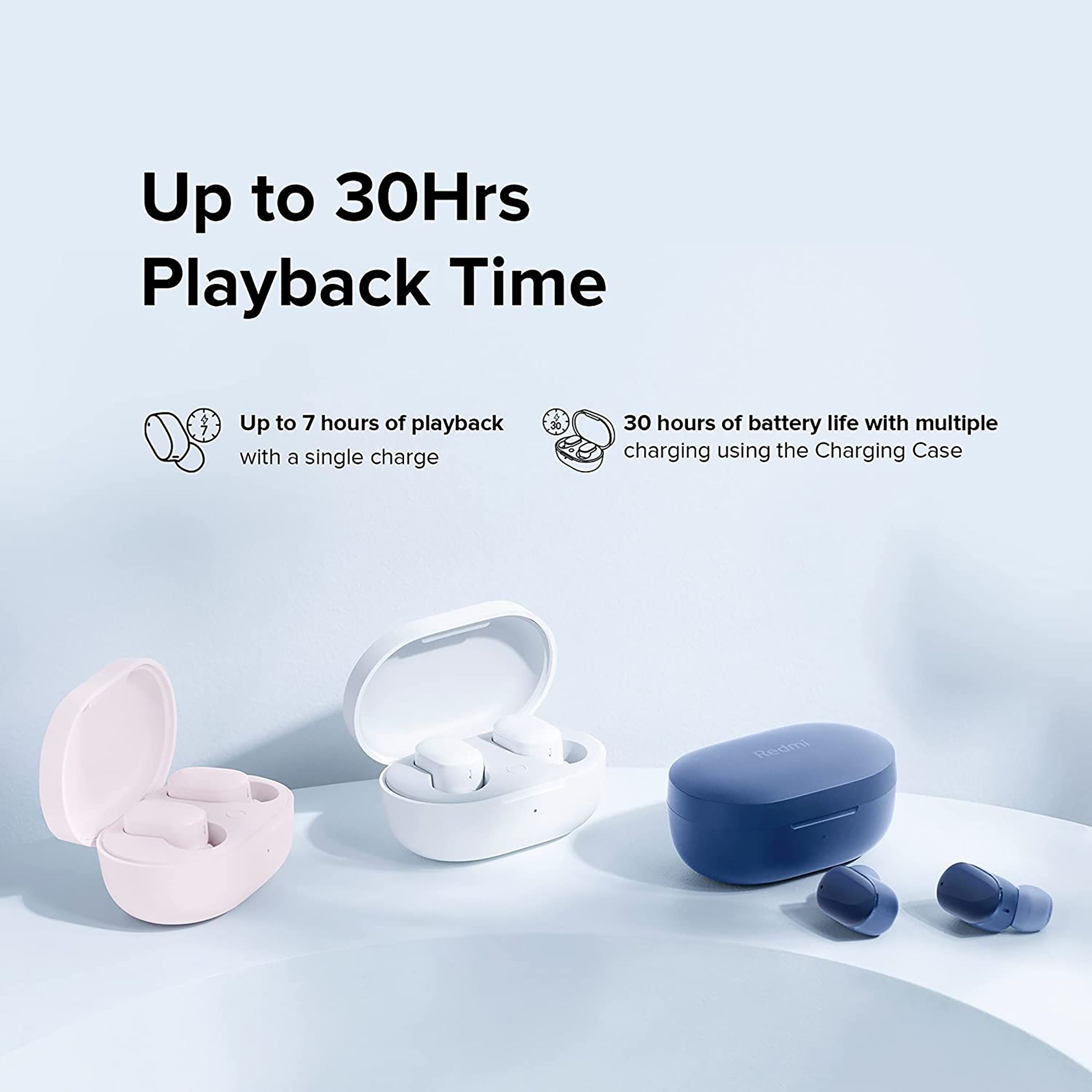 Redmi Earbuds 3 Pro TWSEJ08LS TWS Earbuds with Passive Noise Cancellation (IPX4 Splash & Sweatproof Resistant, 30 Hours Playback, White) Redmi Earbuds 3 Pro TWSEJ08LS TWS Earbuds with Passive Noise Cancellation (IPX4 Splash & Sweatproof Resistant, 30 Hours Playback, White)_5