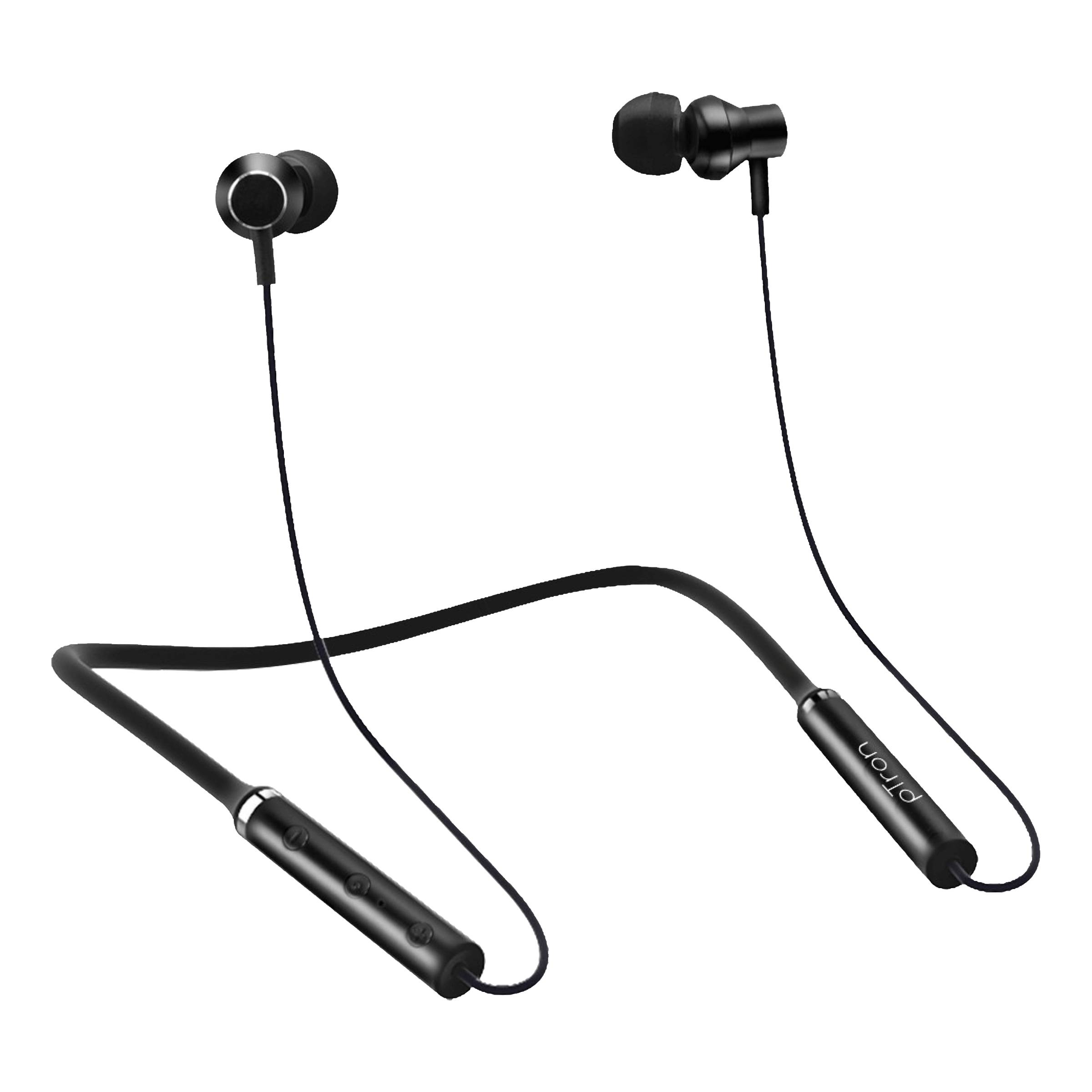 pTron InTunes Beats 140317889 Neckband with Passive Noise Cancellation (Sweat & Dust Resistant, 6 Hours Playtime, Black)_6