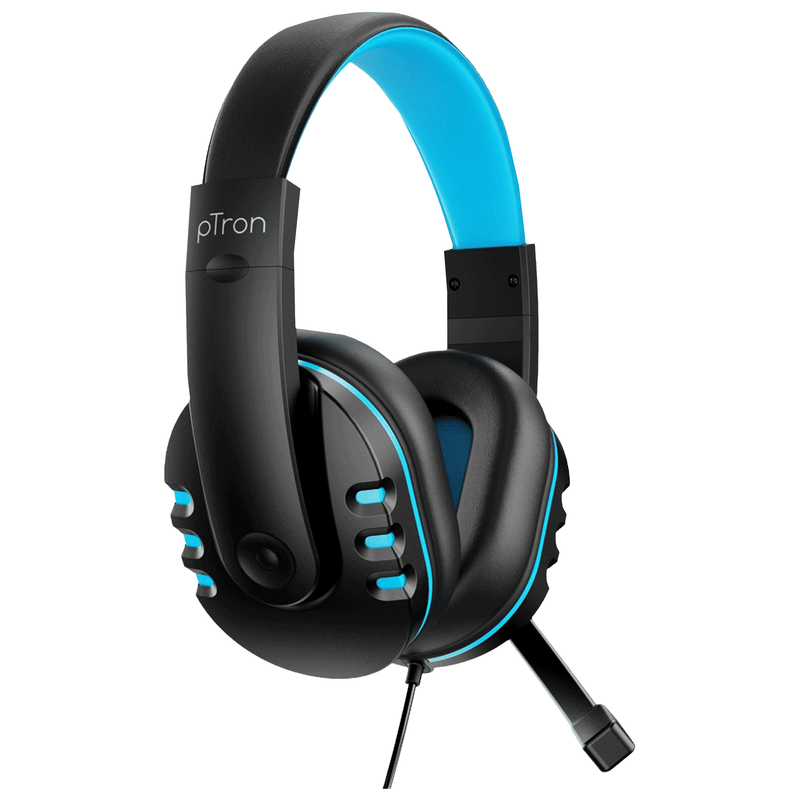 pTron Soundster Arcade 140317988 Over-Ear Wired Gaming Headphone with Mic (40mm Dynamic Driver, Black/Blue)_3