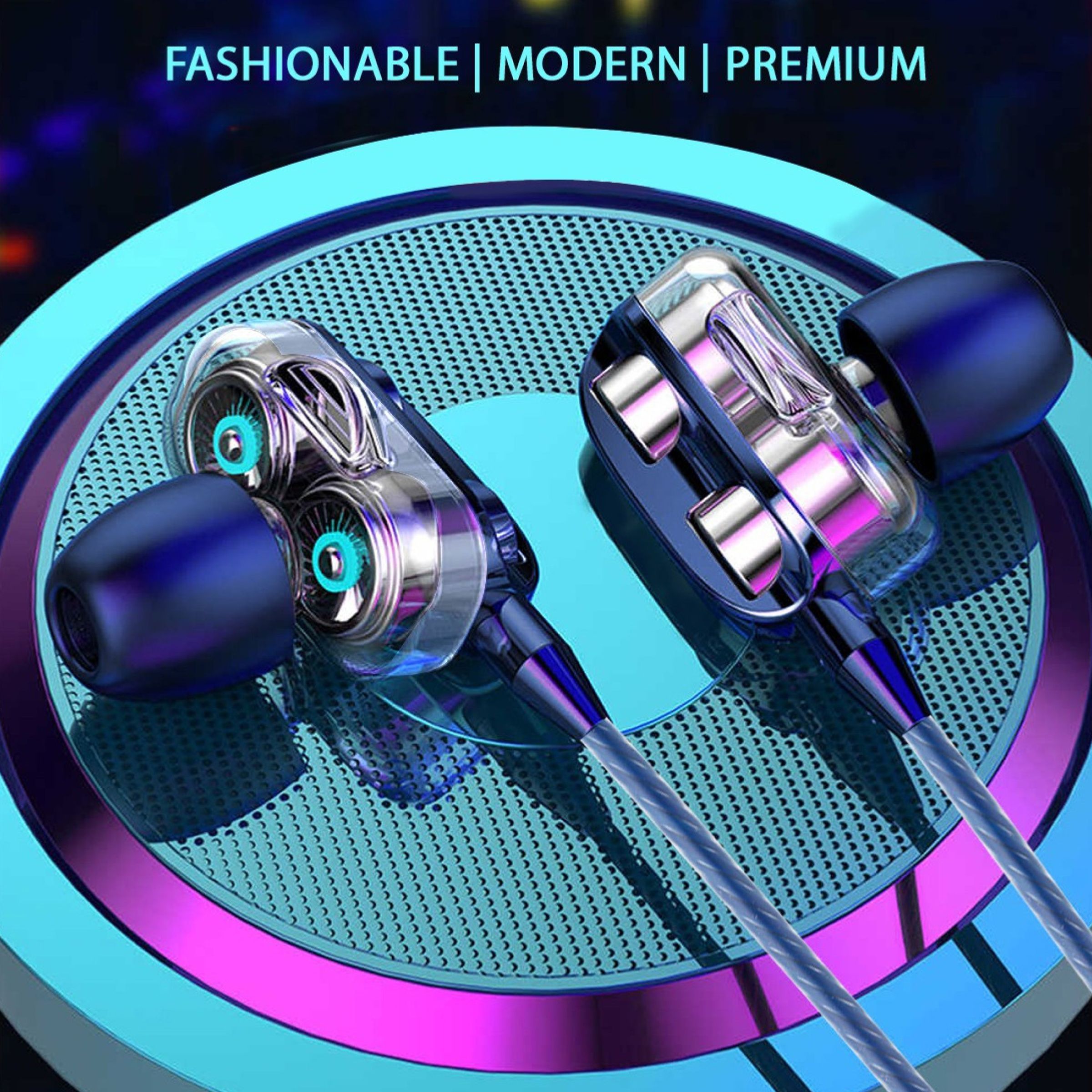 pTron Boom Pro 140317851 Wired Earphone with Mic (In Ear, Dark Blue) pTron Boom Pro 140317851 Wired Earphone with Mic (In Ear, Dark Blue)_8