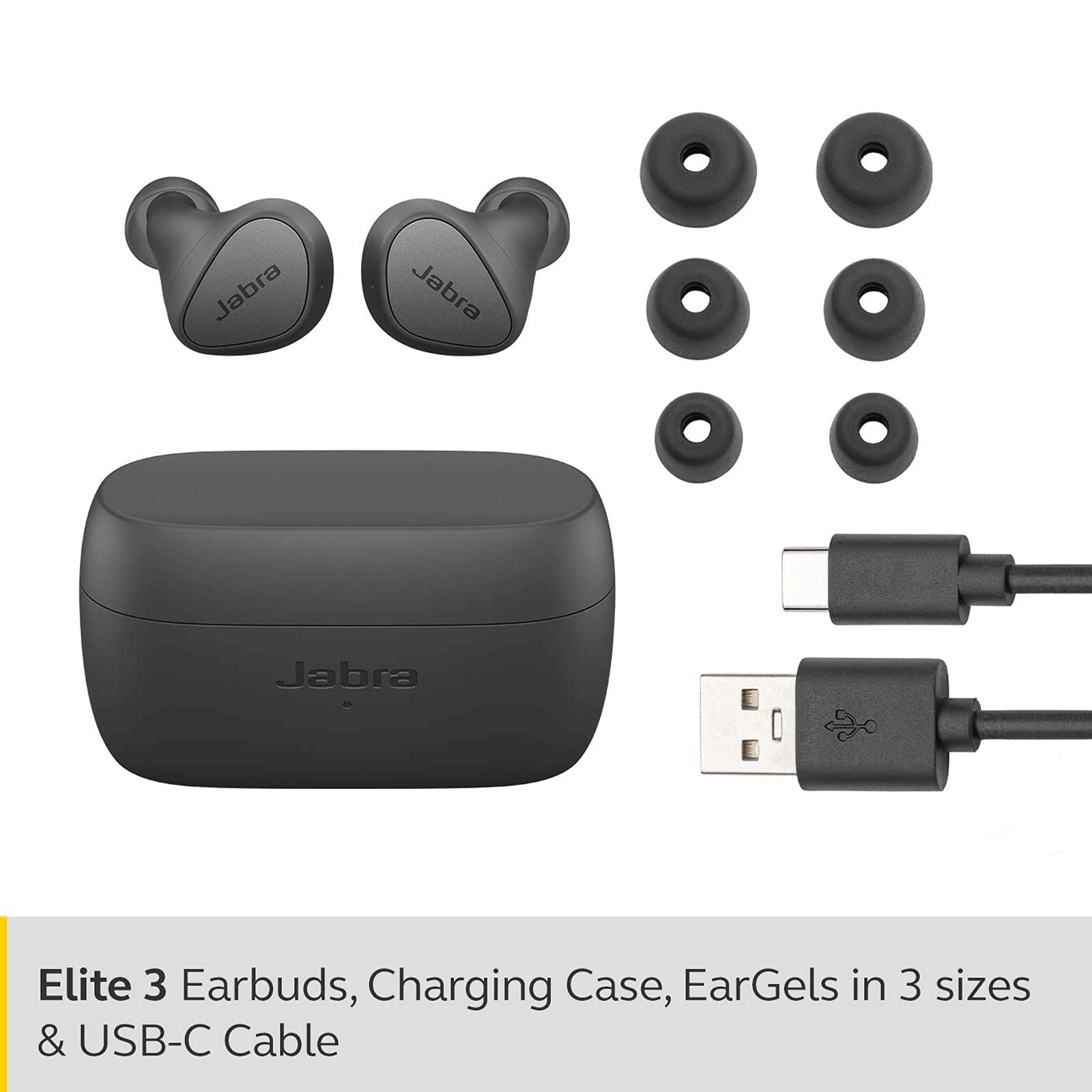 Jabra Elite 3 TWS Earbuds with Noise Isolation (IP55 Rainproof, 28 Hours Playtime, Dark Grey) Jabra Elite 3 TWS Earbuds with Noise Isolation (IP55 Rainproof, 28 Hours Playtime, Dark Grey)_6