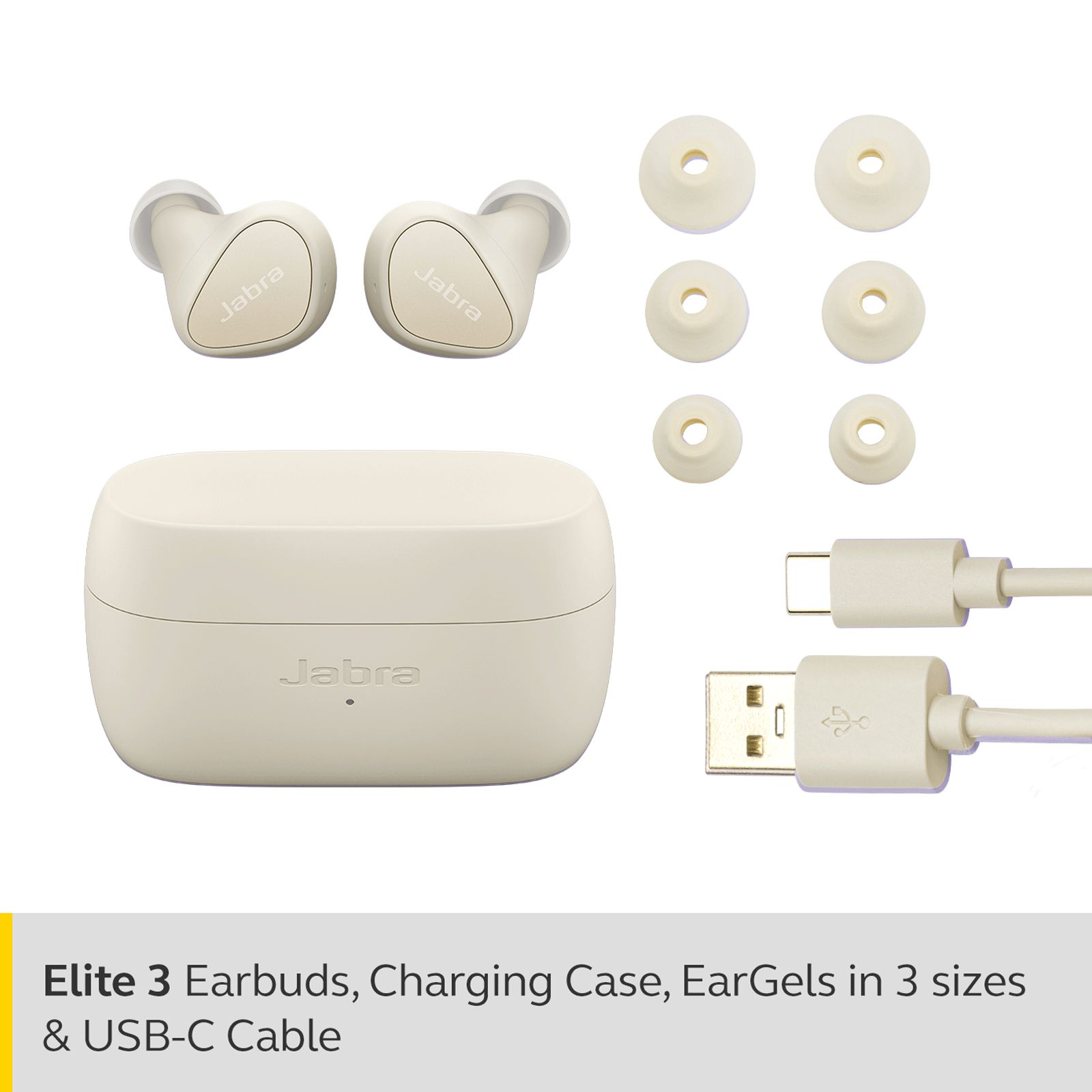 Jabra Elite 3 TWS Earbuds with Noise Isolation (IP55 Water & Dust Resistant, 28 Hours Playback, Gold Beige)_5