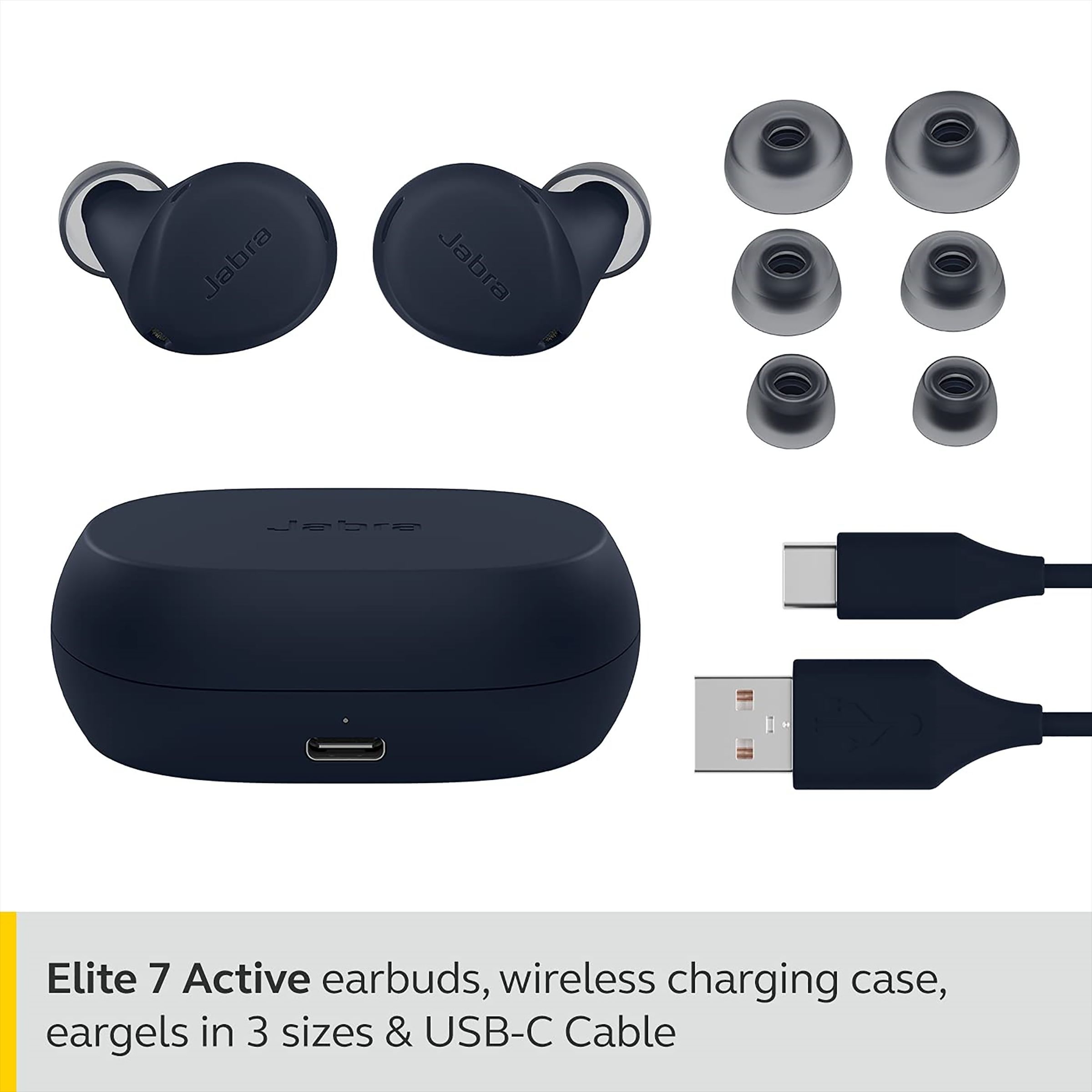 Jabra Elite 7 Active 100-99171002-40 TWS Earbuds with Active Noise Cancellation (IP57 Water & Sweatproof, 30 Hours Playback, Navy Blue)_4