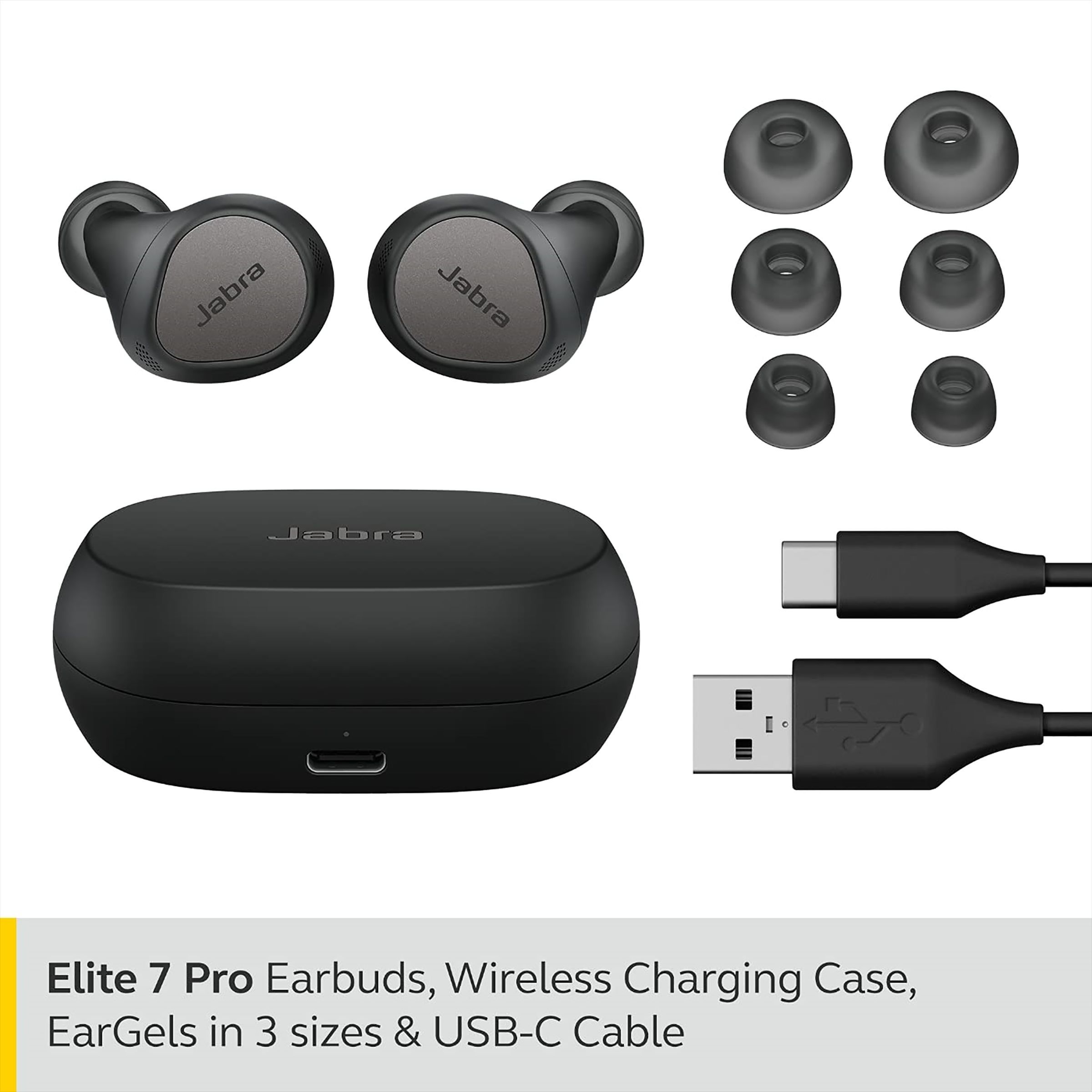 Jabra Elite 7 Pro 100-99172001-40 TWS Earbuds with Active Noise Cancellation (IP57 Water Resistant, 30 Hours Playback, Titanium Black)_6
