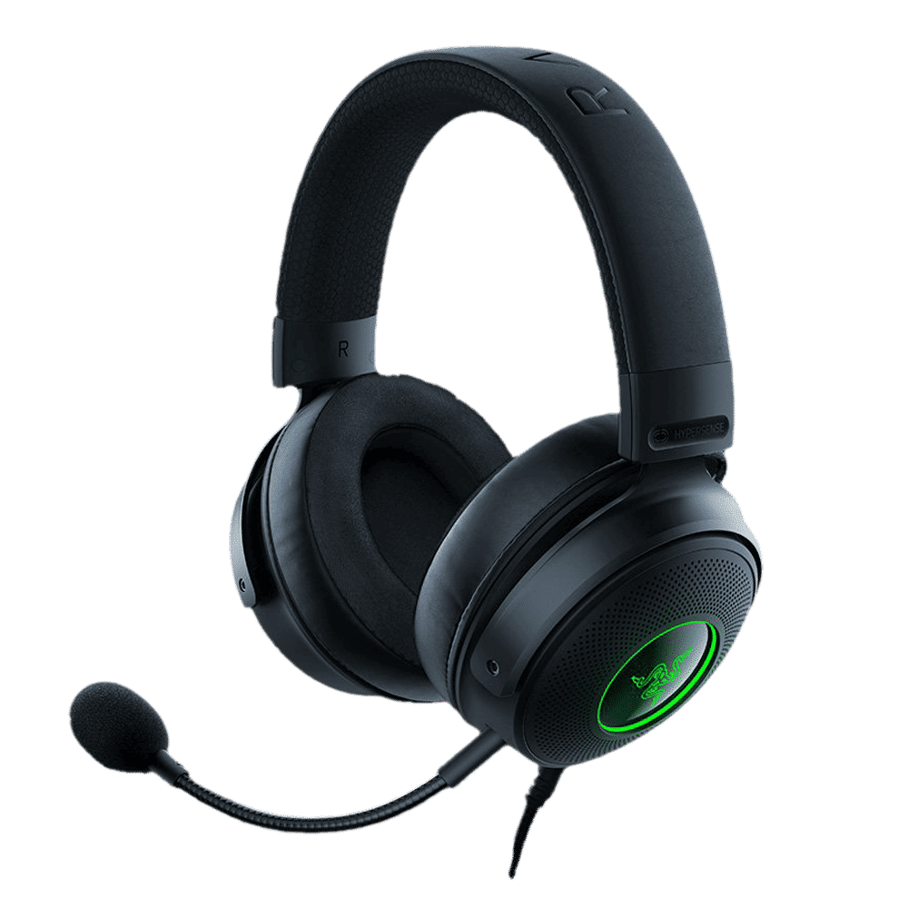 RAZER Kraken V3 HyperSense RZ04-03770100-R3M1 USB Gaming Headset Noise Cancellation (7.1 Surround Sound, Over Ear, Black)_3
