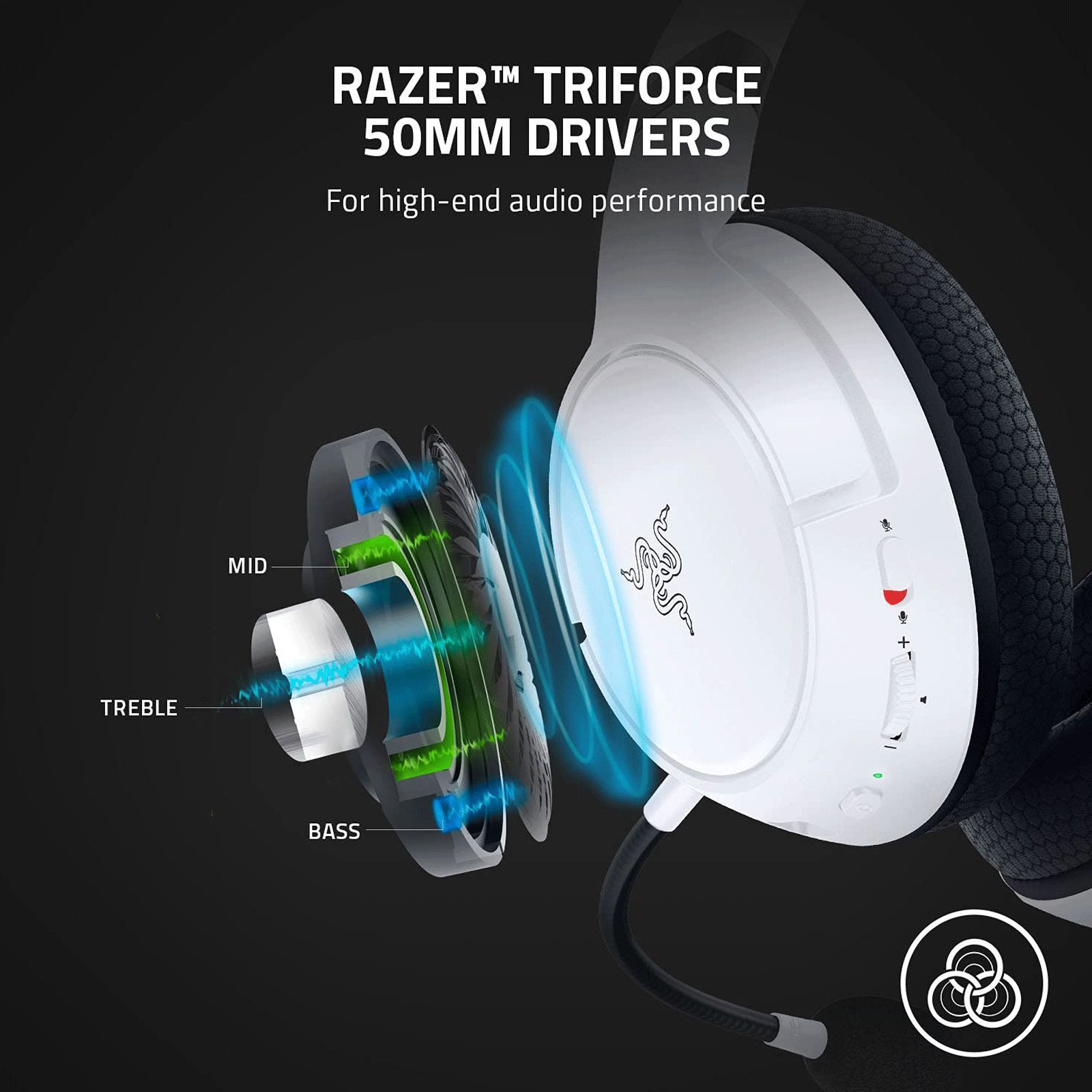 RAZER Kaira X RZ04-03970300-R3M1 Over-Ear Wired Gaming Headset with Mic (Surround Sound, White)_7