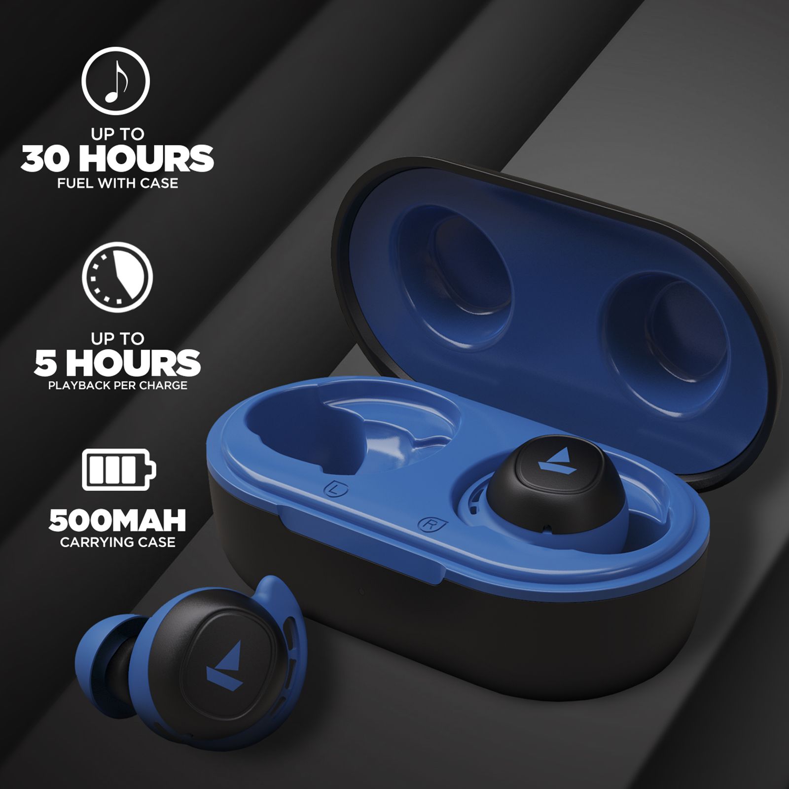 boAt Airdopes 441 RTL In-Ear Truly Wireless Earbuds with Mic (Bluetooth 5.0, Water Resistant, Sporty Blue) boAt Airdopes 441 RTL In-Ear Truly Wireless Earbuds with Mic (Bluetooth 5.0, Water Resistant, Sporty Blue)_3