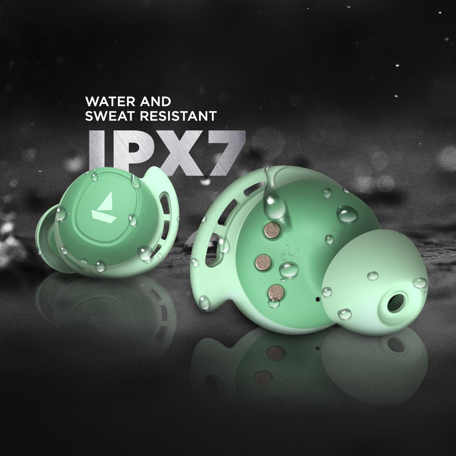 boAt Airdopes 441 RTL In-Ear Truly Wireless Earbuds with Mic (Bluetooth 5.0, Water Resistant,  Mint Green)_5