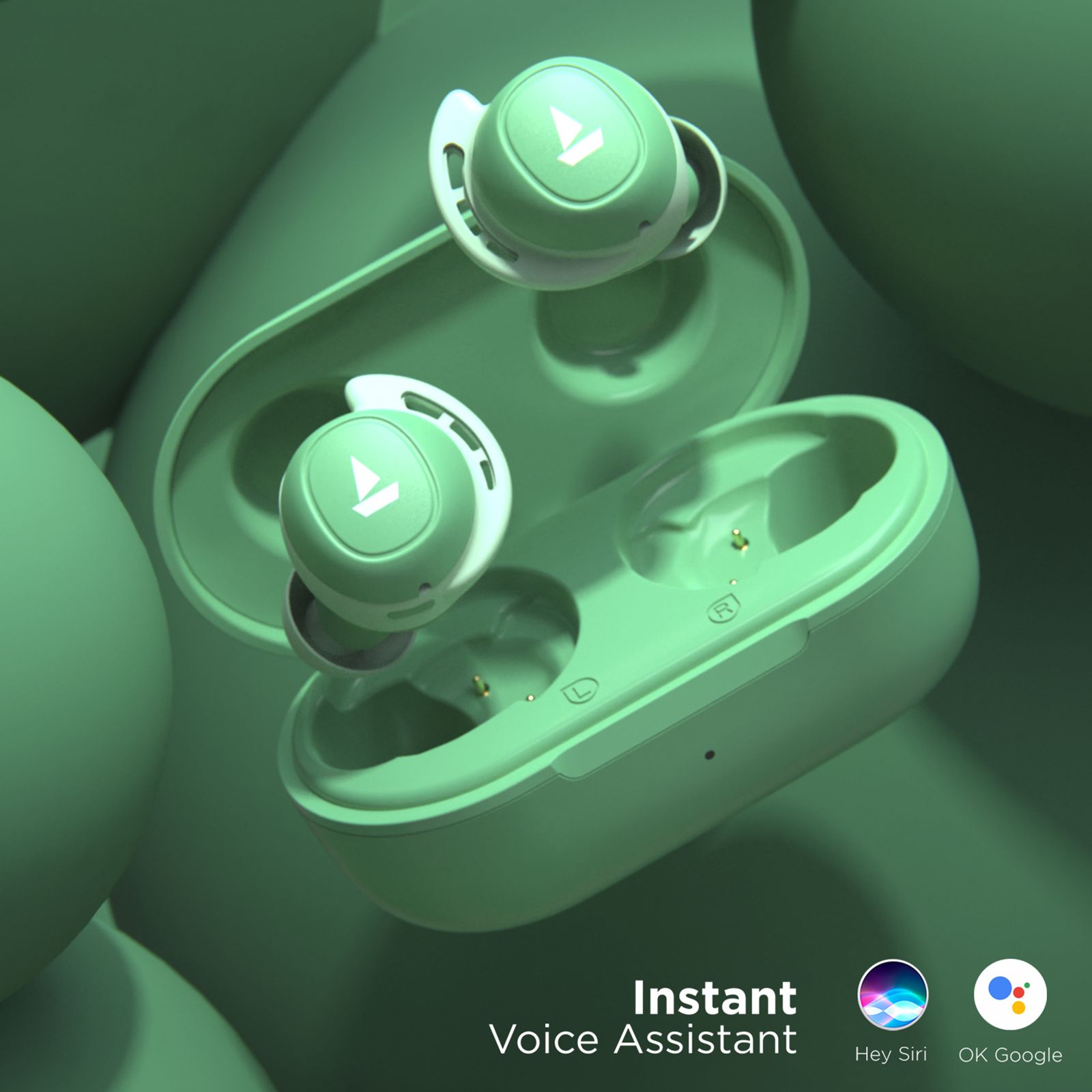 boAt Airdopes 441 RTL In-Ear Truly Wireless Earbuds with Mic (Bluetooth 5.0, Water Resistant,  Mint Green)_2