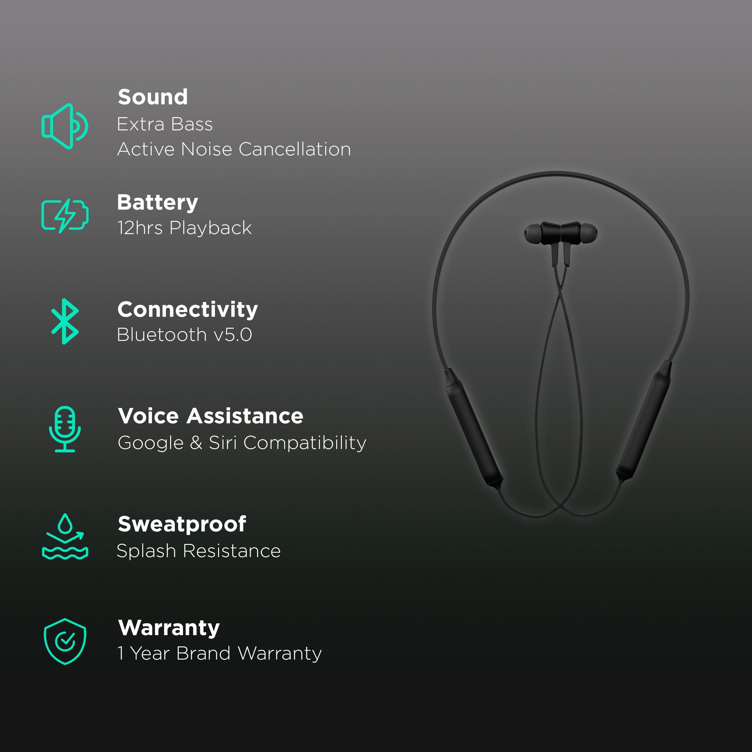 ZEBRONICS Monk Neckband with Active Noise Cancellation (Splashproof, Extra Bass, Black)_2