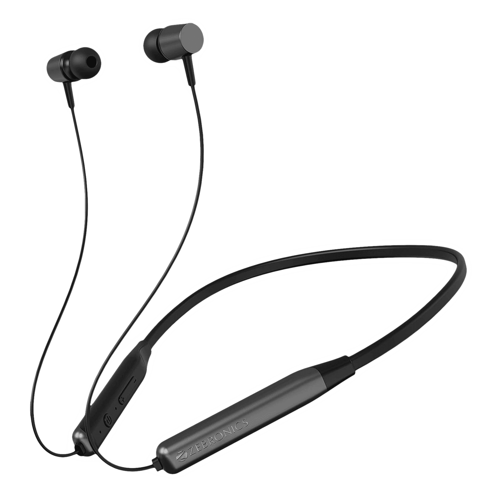 ZEBRONICS Evolve Neckband (17 Hours Playtime, Grey)_1