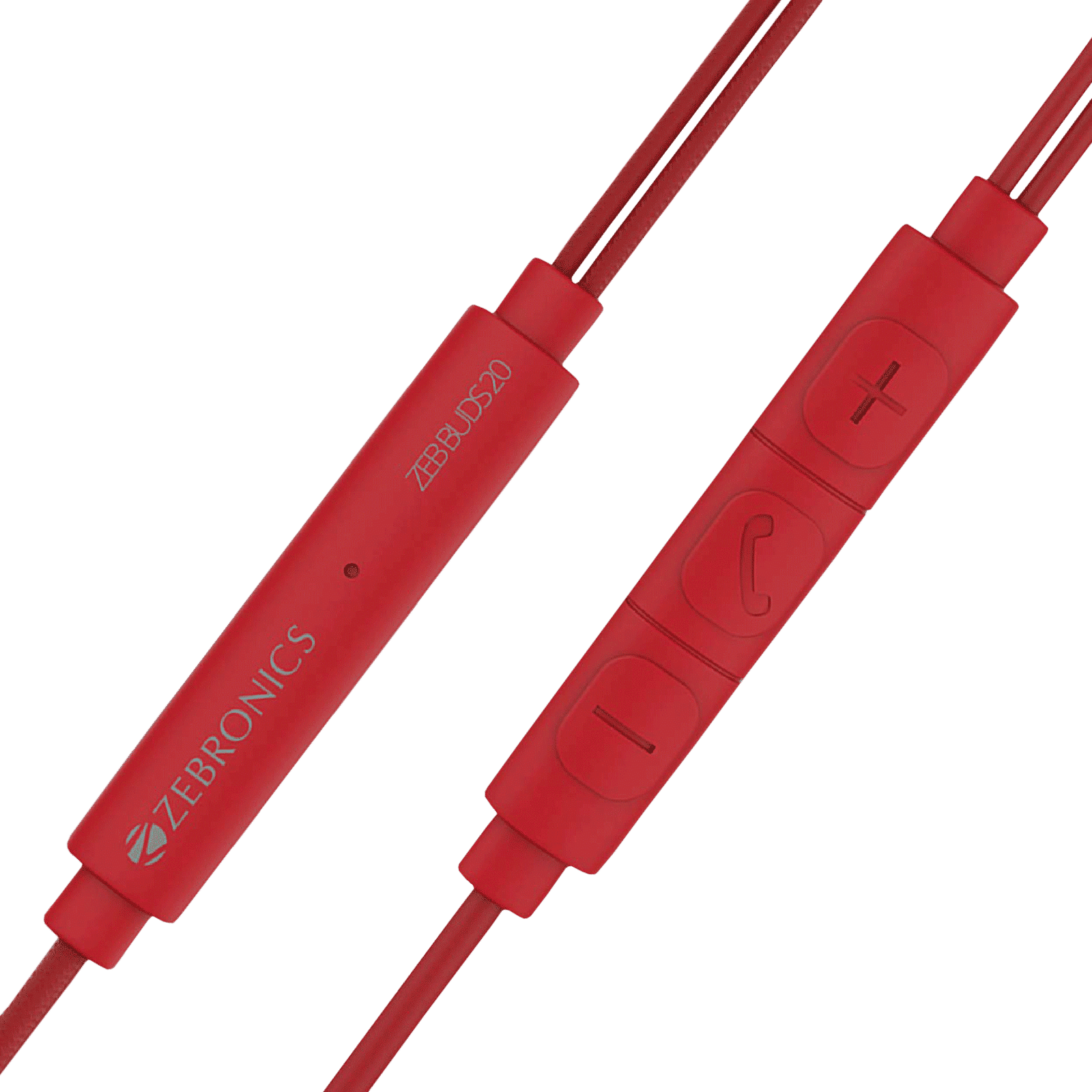 ZEBRONICS Buds 20 Wired Earphone with Mic (In Ear, Red) ZEBRONICS Buds 20 Wired Earphone with Mic (In Ear, Red)_4