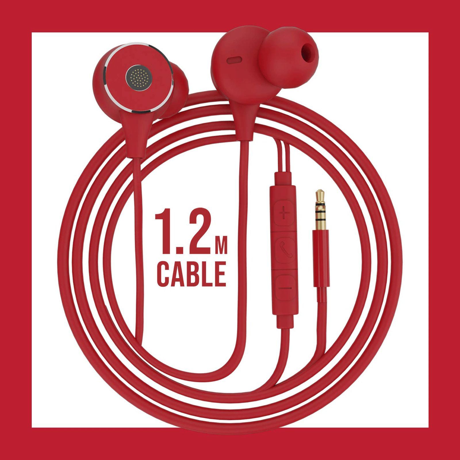 ZEBRONICS Buds 20 Wired Earphone with Mic (In Ear, Red) ZEBRONICS Buds 20 Wired Earphone with Mic (In Ear, Red)_6