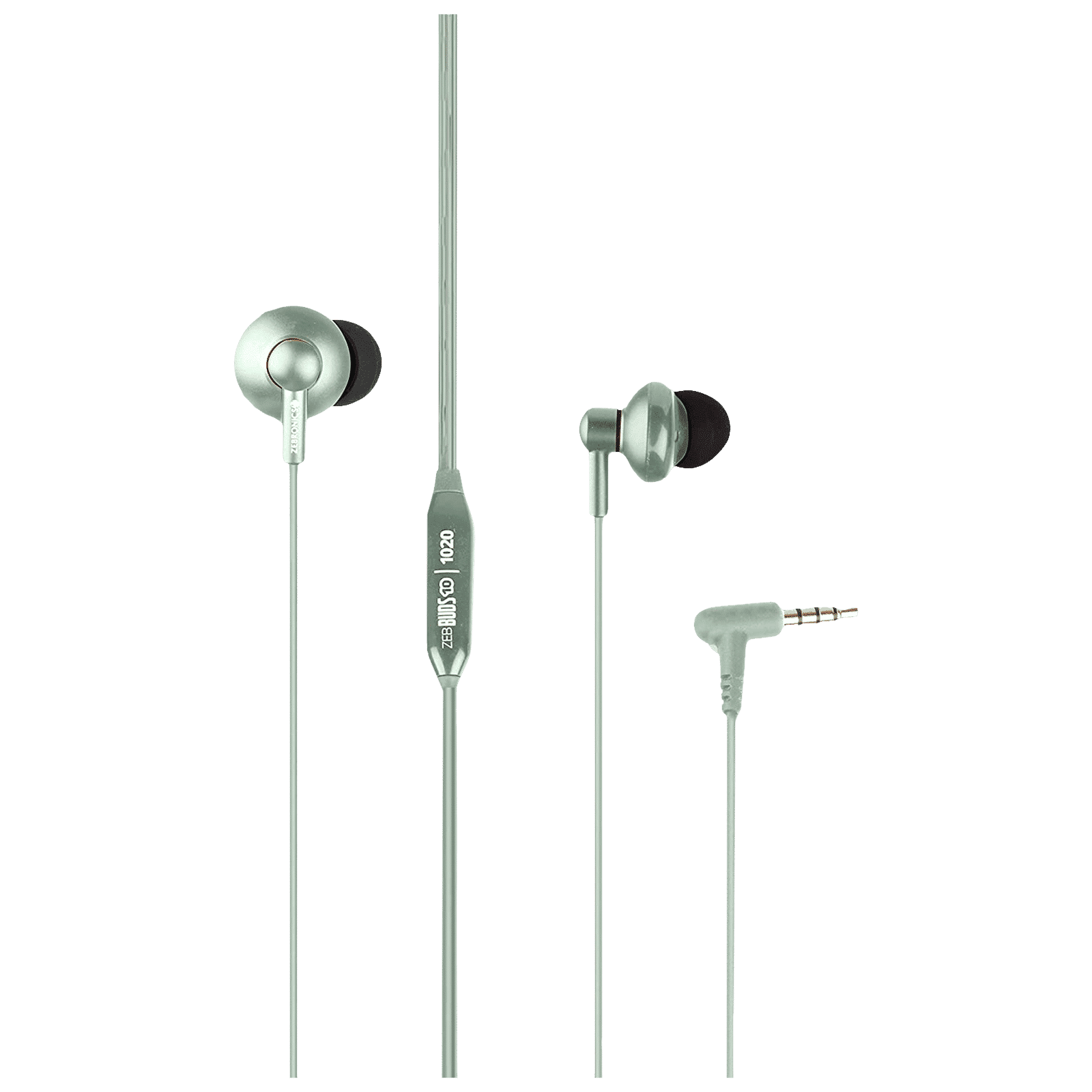ZEBRONICS Buds 10 Wired Earphone with Mic (In Ear, Green)_1