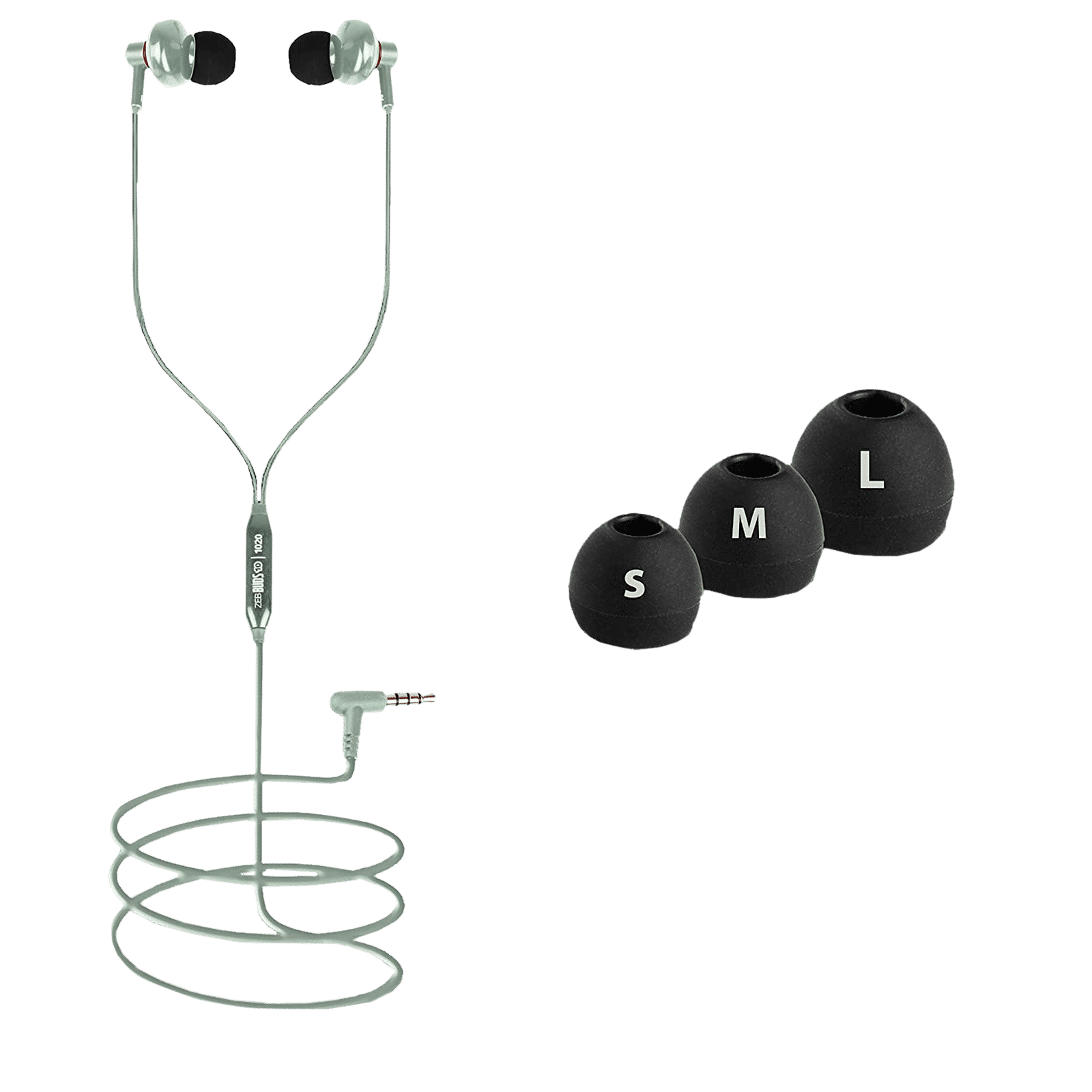 ZEBRONICS Buds 10 Wired Earphone with Mic (In Ear, Green)_5