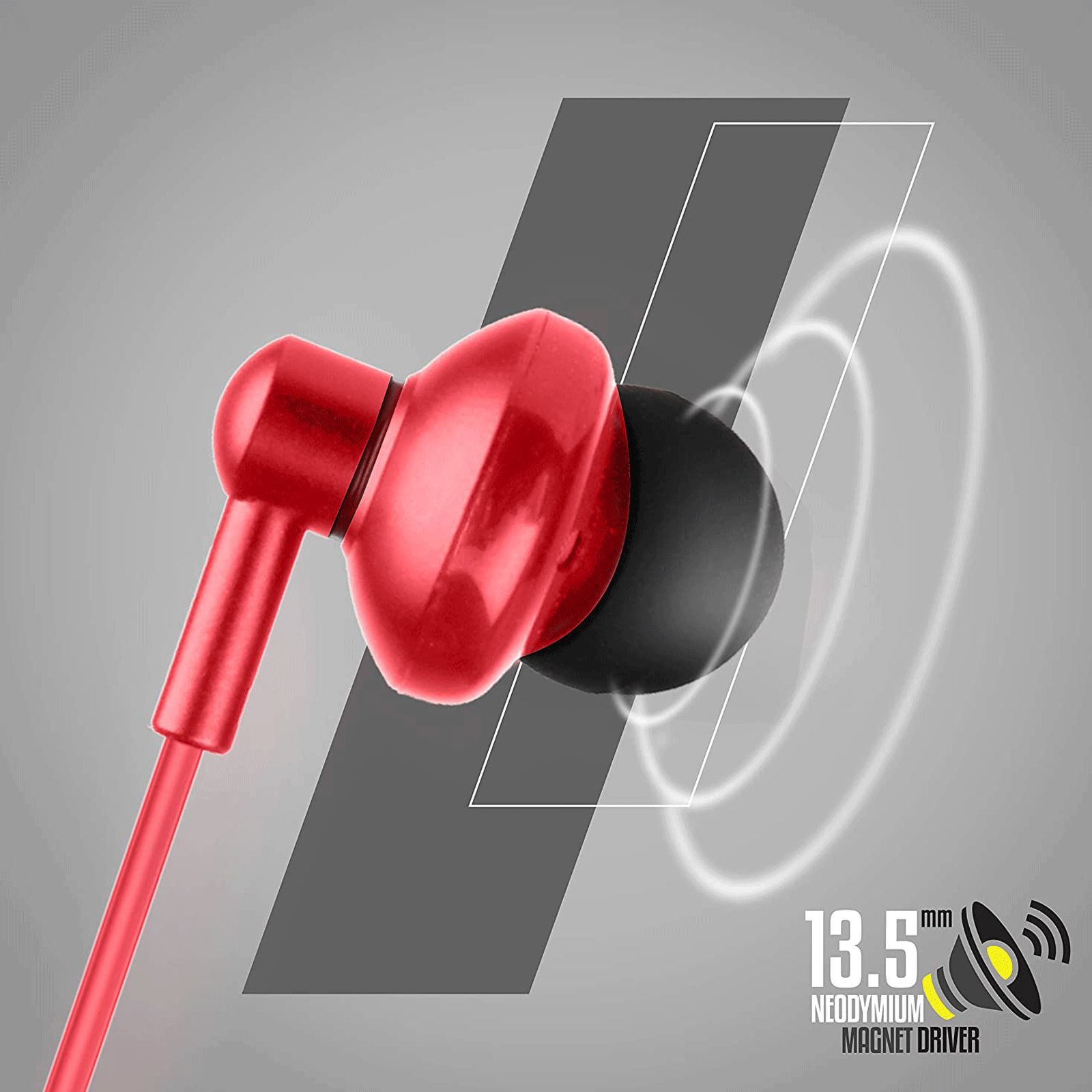 ZEBRONICS Buds 10 Wired Earphone with Mic (In Ear, Red) ZEBRONICS Buds 10 Wired Earphone with Mic (In Ear, Red)_7