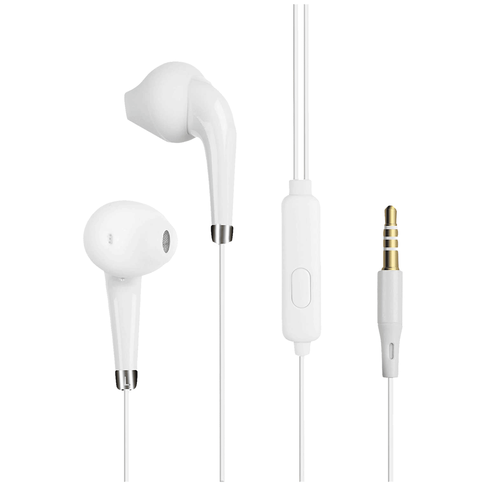 ZEBRONICS Calyx Wired Earphone with Mic (In Ear, White) ZEBRONICS Calyx Wired Earphone with Mic (In Ear, White)_1
