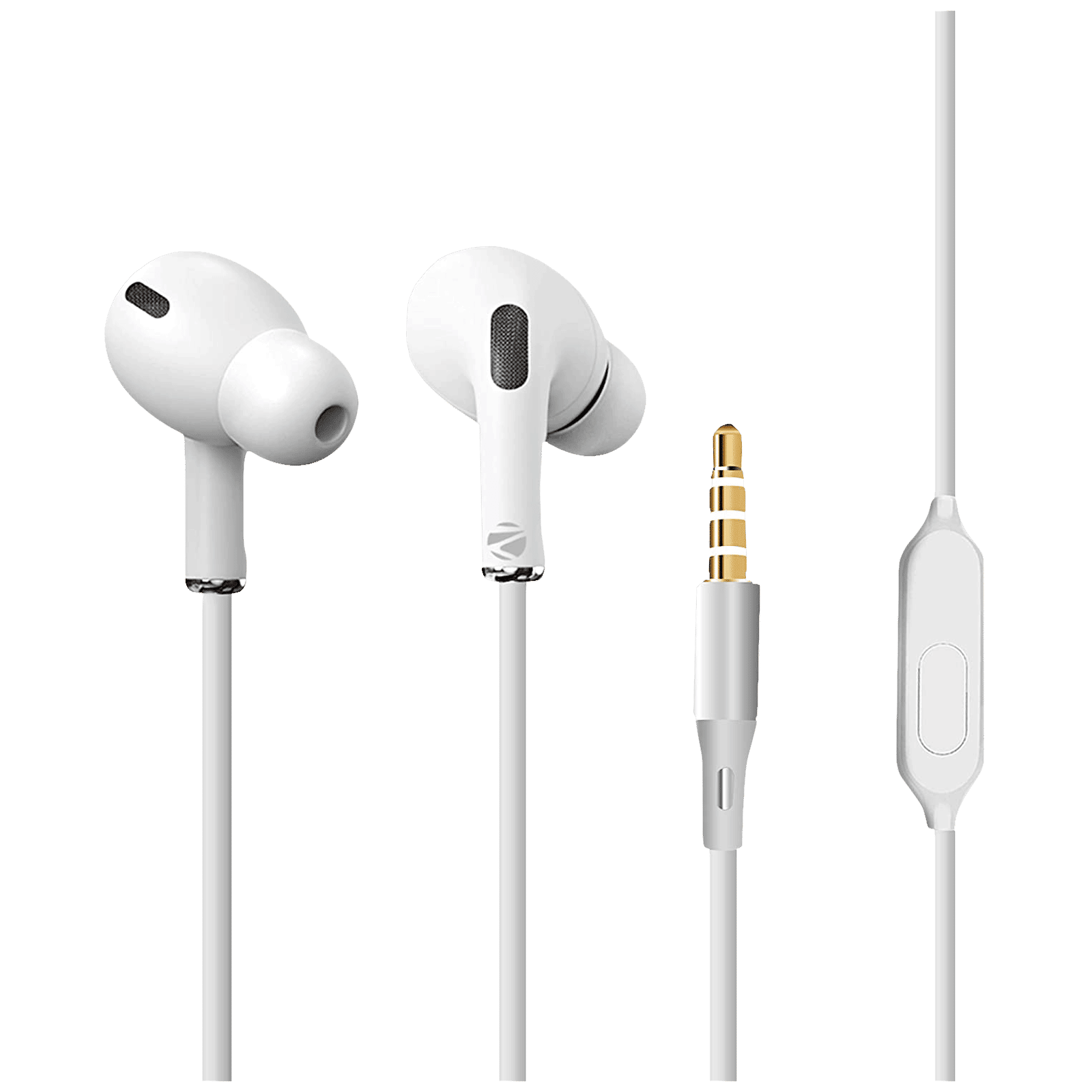 ZEBRONICS Zeb Tulip Wired Earphone with Mic (In Ear, White)_1