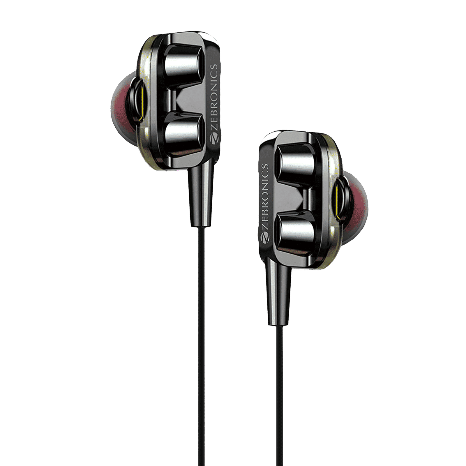 ZEBRONICS Magic Wired Earphone with Mic (In Ear, Black)_3