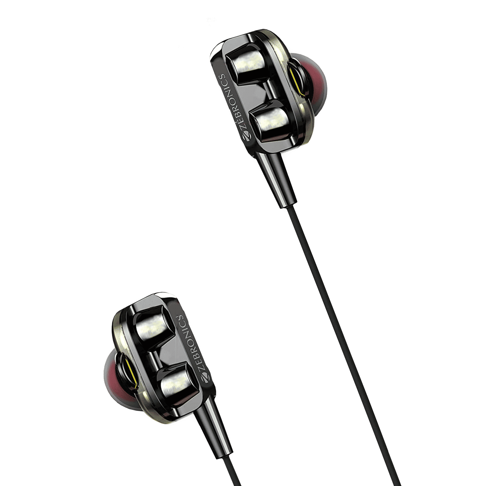 ZEBRONICS Magic Wired Earphone with Mic (In Ear, Black)_5