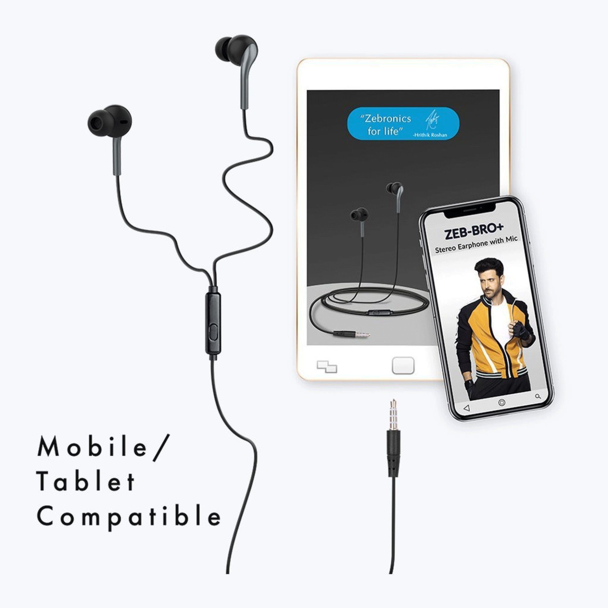 Zebronics Bro Plus Wired Earphone with Mic (In Ear, Black)_7
