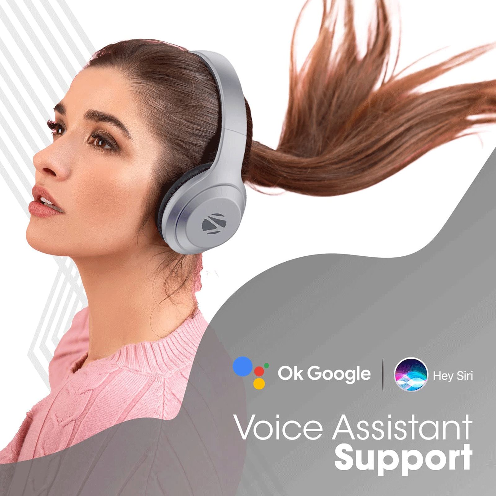 ZEBRONICS Duke 101 Bluetooth Headphone with Mic (12 Hours Playback, Over Ear, Grey) ZEBRONICS Duke 101 Bluetooth Headphone with Mic (12 Hours Playback, Over Ear, Grey)_6