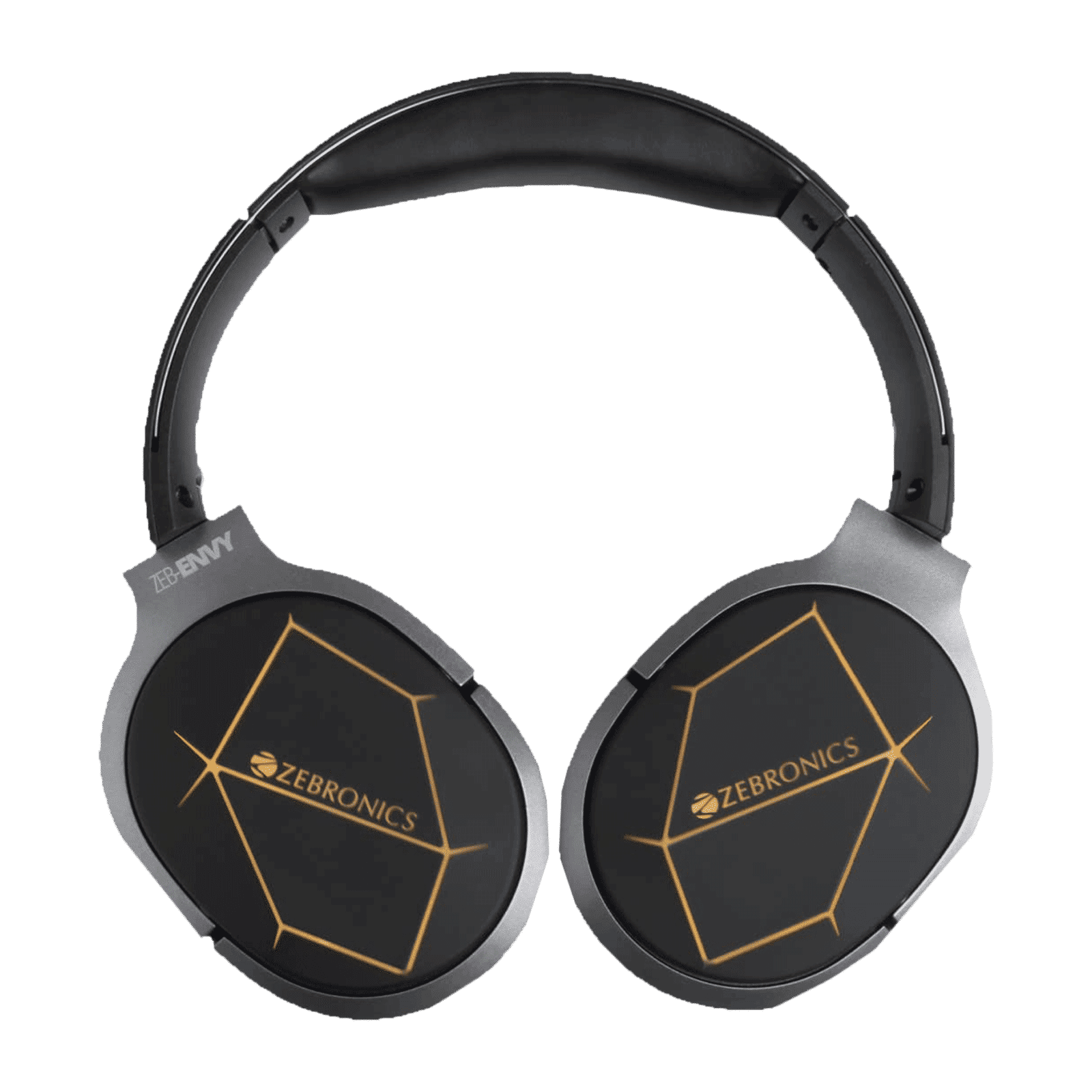 ZEBRONICS Envy Bluetooth Headphone with Mic (33 Hours Playtime, Over Ear, Black)_3