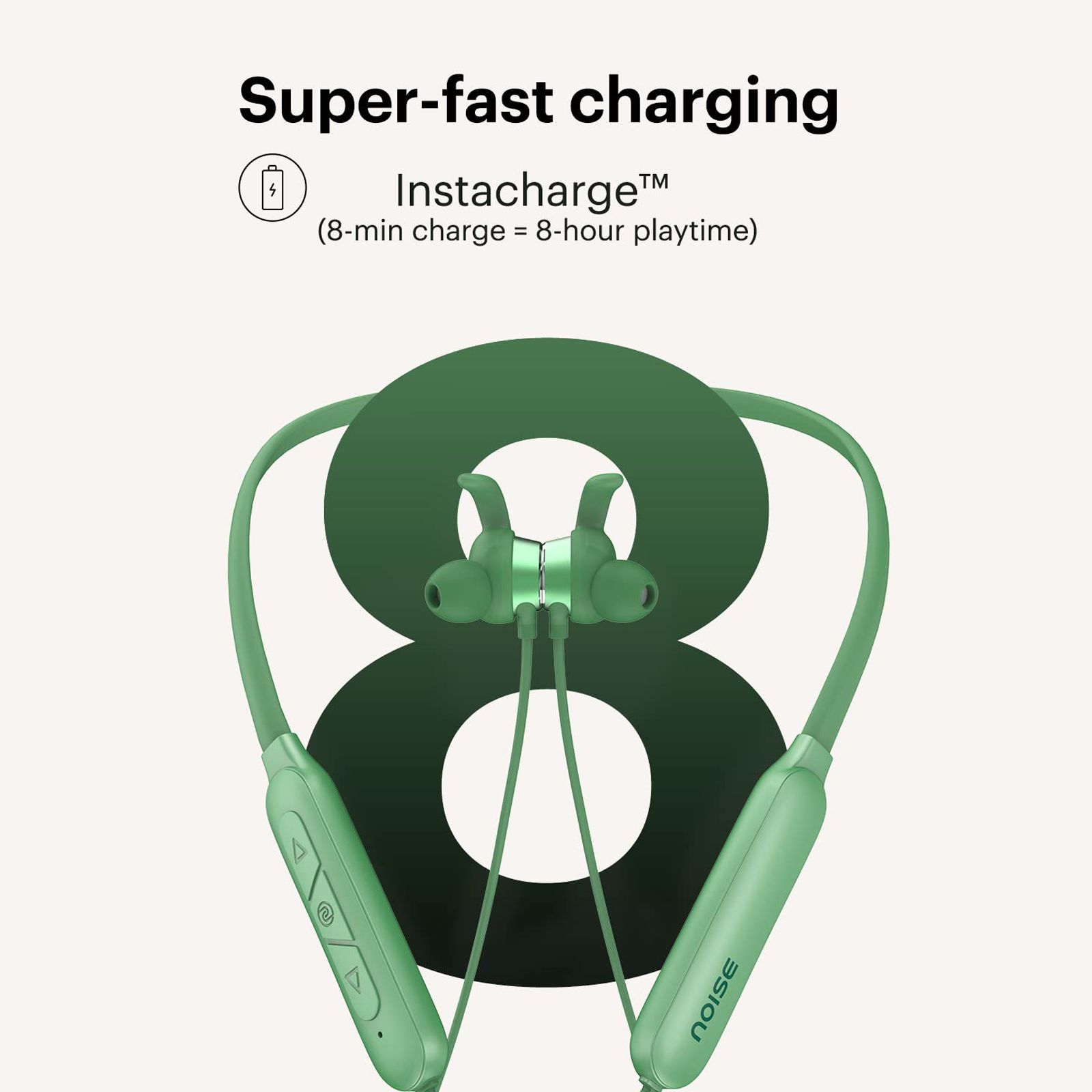 noise Sense Neckband (IPX5 Water Resistant, 25 Hours Playtime, Forest Green)_6