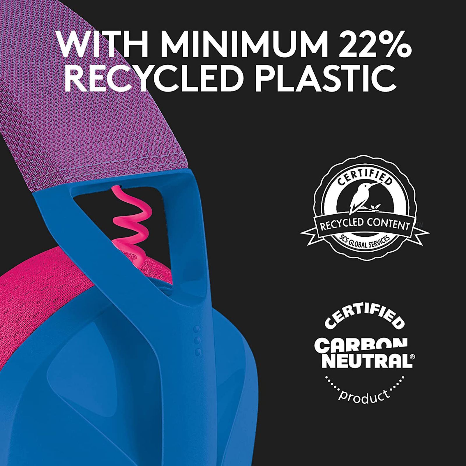 logitech G435 981-001063 Bluetooth Gaming Headphone (18 Hours Playback, Over Ear, Blue/Raspberry) logitech G435 981-001063 Bluetooth Gaming Headphone (18 Hours Playback, Over Ear, Blue/Raspberry)_5