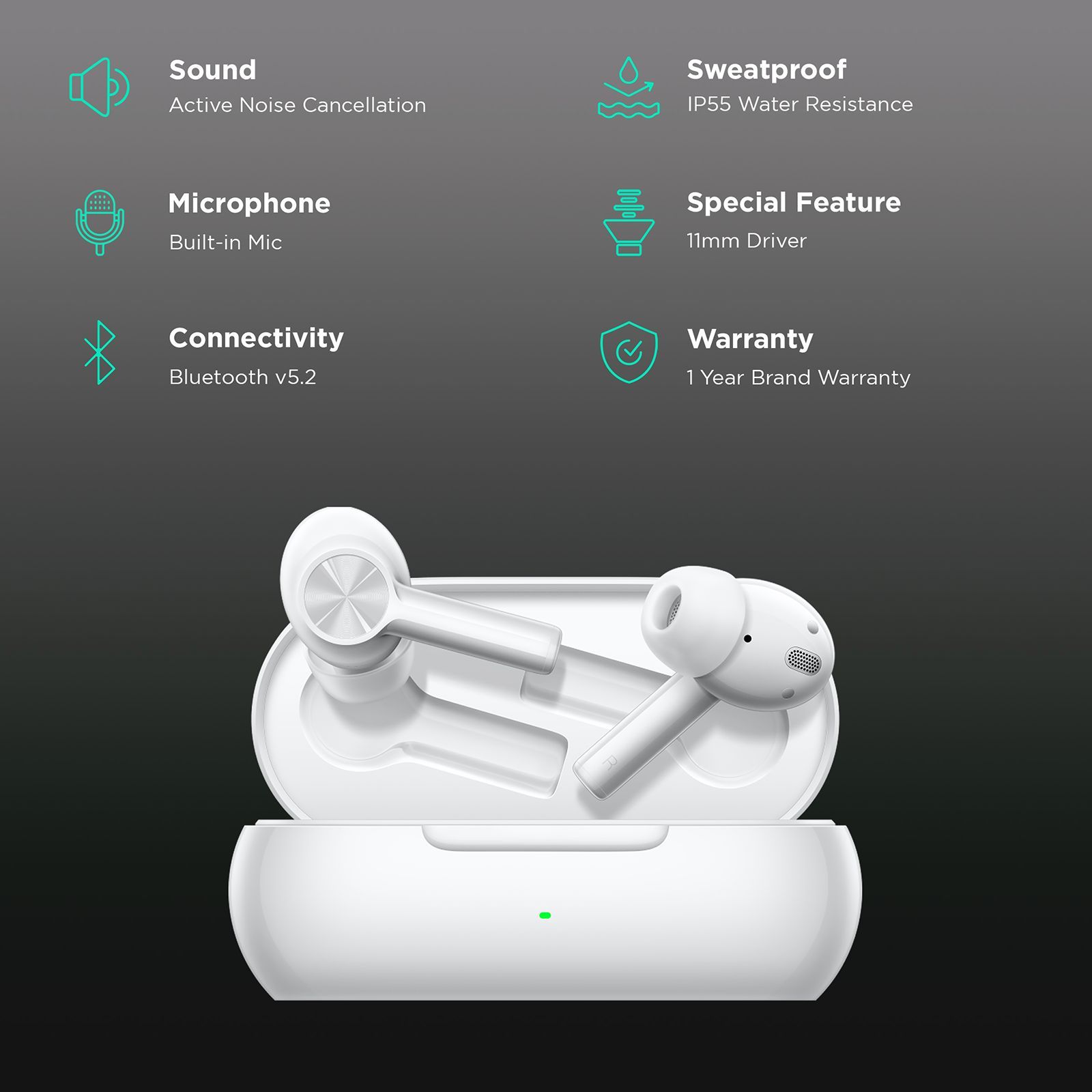 OnePlus Buds Z2 TWS Earbuds with Active Noise Cancellation (IP55 Water Resistant, Flash Charge, Pearl White) OnePlus Buds Z2 TWS Earbuds with Active Noise Cancellation (IP55 Water Resistant, Flash Charge, Pearl White)_2