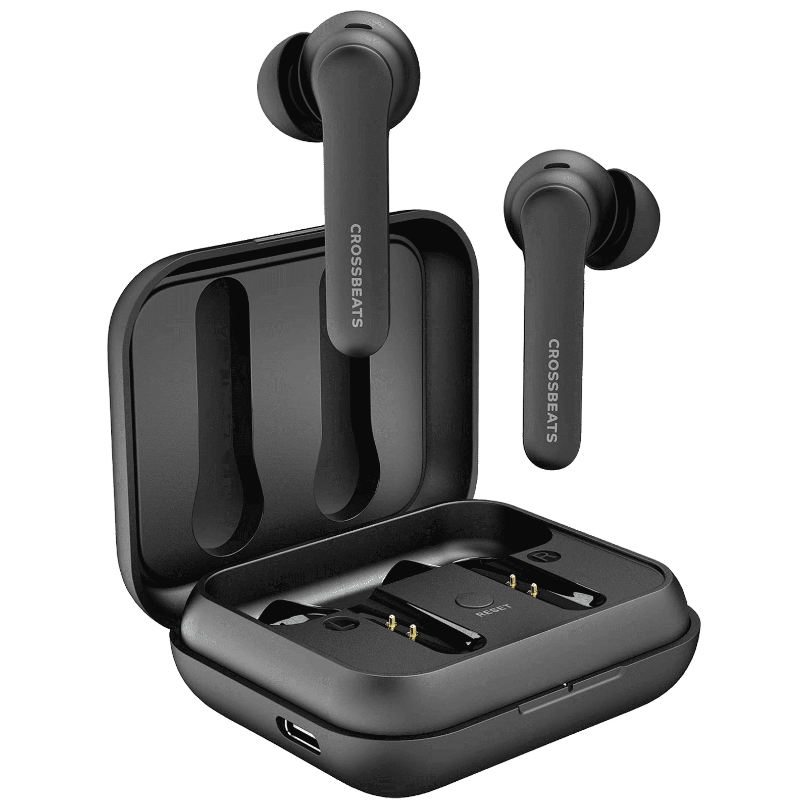 CROSSBEATS Enigma TWS Earbuds with Hybrid Active Noise Cancellation (IPX4 Water Resistant, 24 Hours Playback, Black)_7