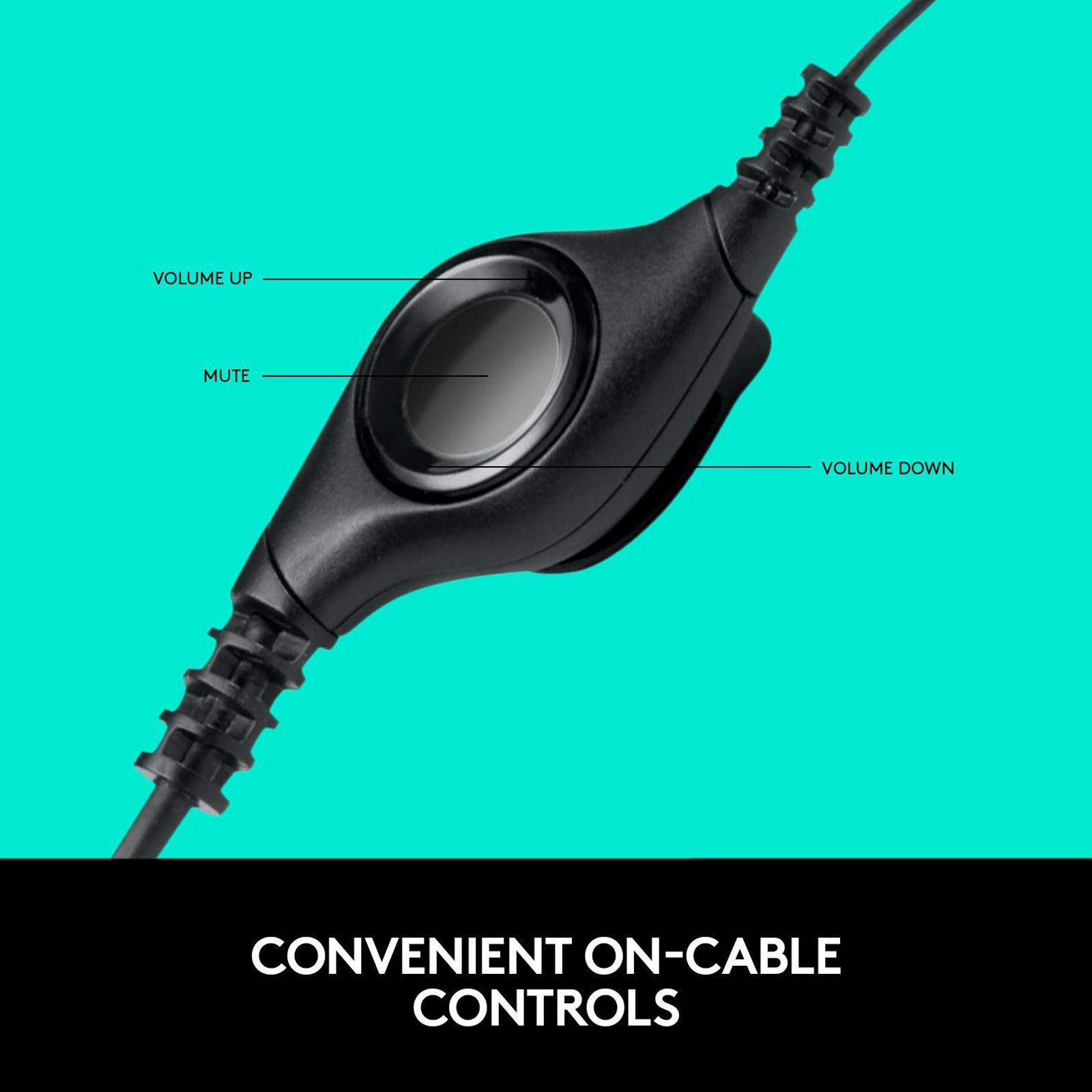 logitech H390 981-000485 Wired Headphone with Mic (Over Ear, Black) logitech H390 981-000485 Wired Headphone with Mic (Over Ear, Black)_6