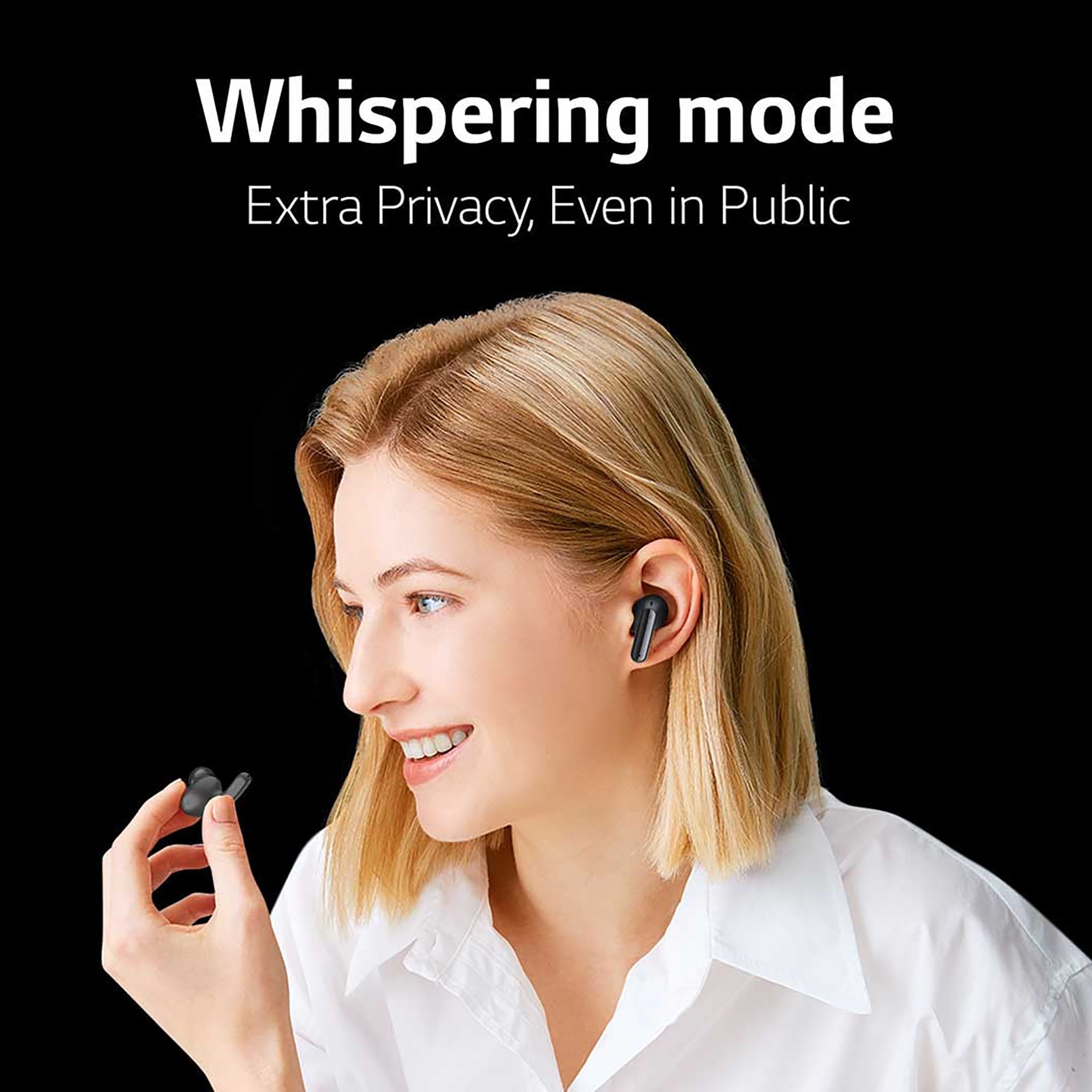 LG Tone Free TONE-FP5.CINDLLK TWS Earbuds with Active Noise Cancellation (IPX4 Sweat & Water Resistant, 22 Hours Playback, Charcoal Black) LG Tone Free TONE-FP5.CINDLLK TWS Earbuds with Active Noise Cancellation (IPX4 Sweat & Water Resistant, 22 Hours Playback, Charcoal Black)_8