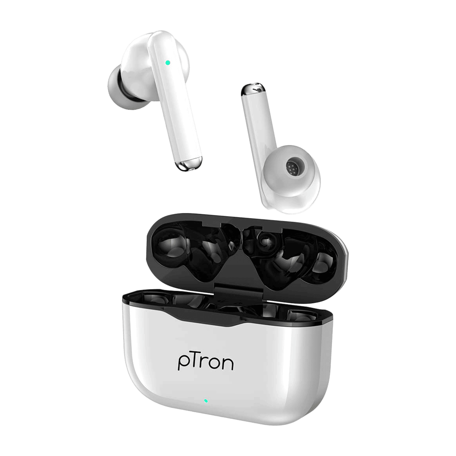 pTron Bassbuds Pixel 140318101 TWS Earbuds with Passive Noise Cancellation (IPX4 Sweat & Water Resistant, 20 Hours Playback, White) pTron Bassbuds Pixel 140318101 TWS Earbuds with Passive Noise Cancellation (IPX4 Sweat & Water Resistant, 20 Hours Playback, White)_1