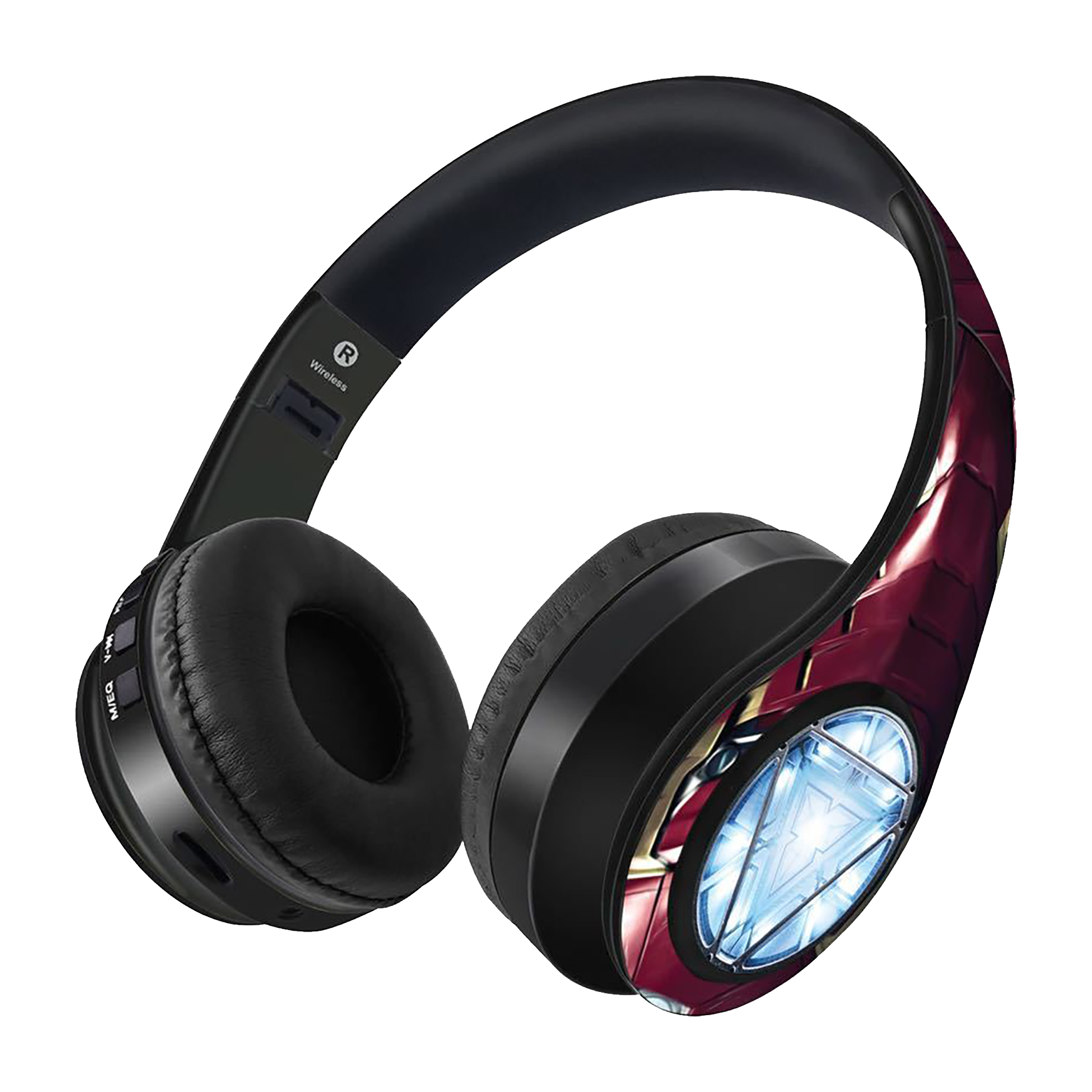macmerise Suit up Ironman - Decibel SODCIBLMM1898 Bluetooth Headphone with Mic (Passive Noise Cancellation, On Ear, Multicolor)_1