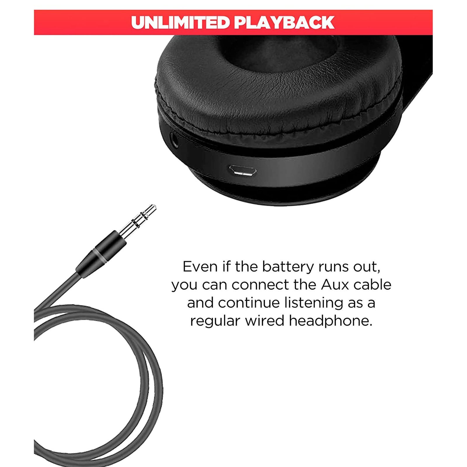 macmerise Overload Superman - Decibel SODCIBLDC4250 Bluetooth Headphone with Mic (Passive Noise Cancellation, On Ear, Multicolor)_9