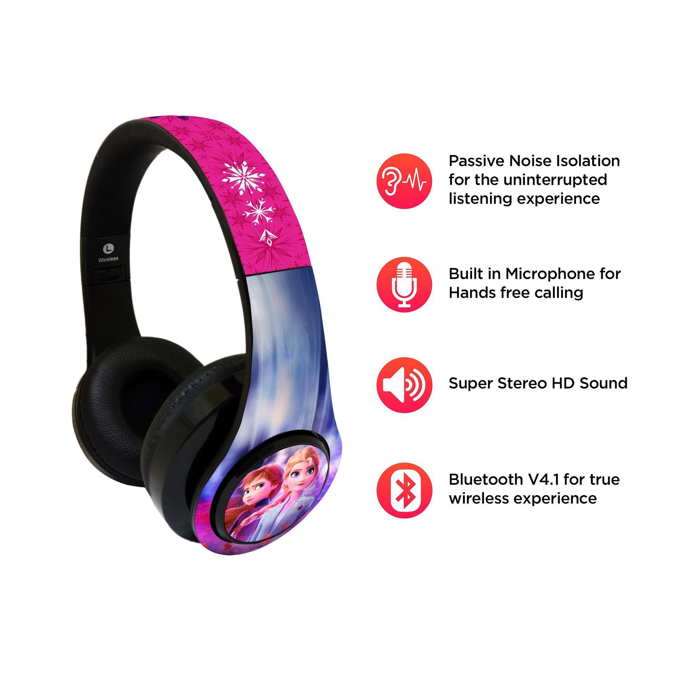 macmerise Stronger Together Decibel SODCIBLDD4874 Bluetooth Headphone with Mic (Built In FM Radio, On Ear, Multicolor)_3