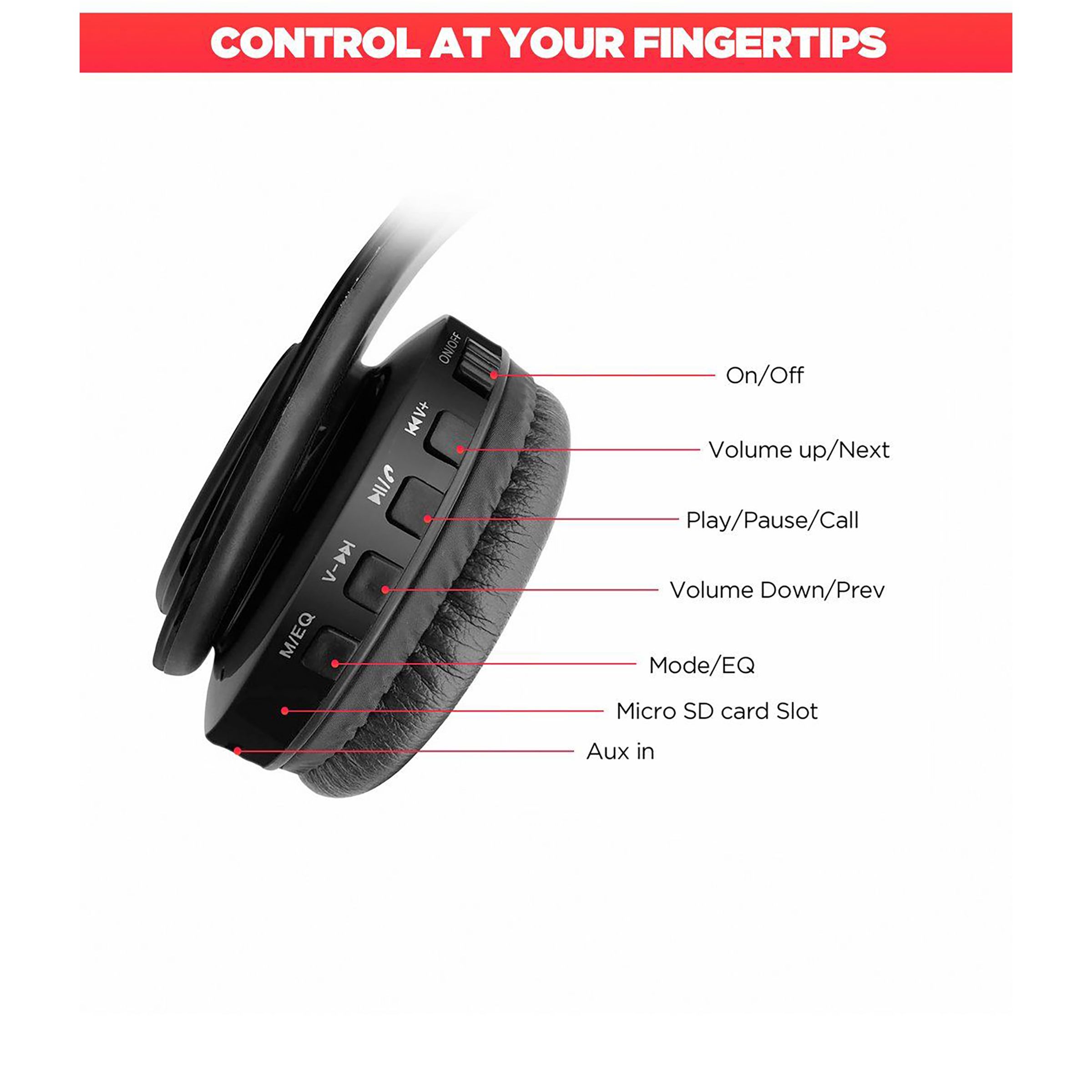 macmerise Endgame Logo Decibel SODCIBLMM4482 Bluetooth Headphone with Mic (Built In FM Radio, On Ear, Multicolor)_8