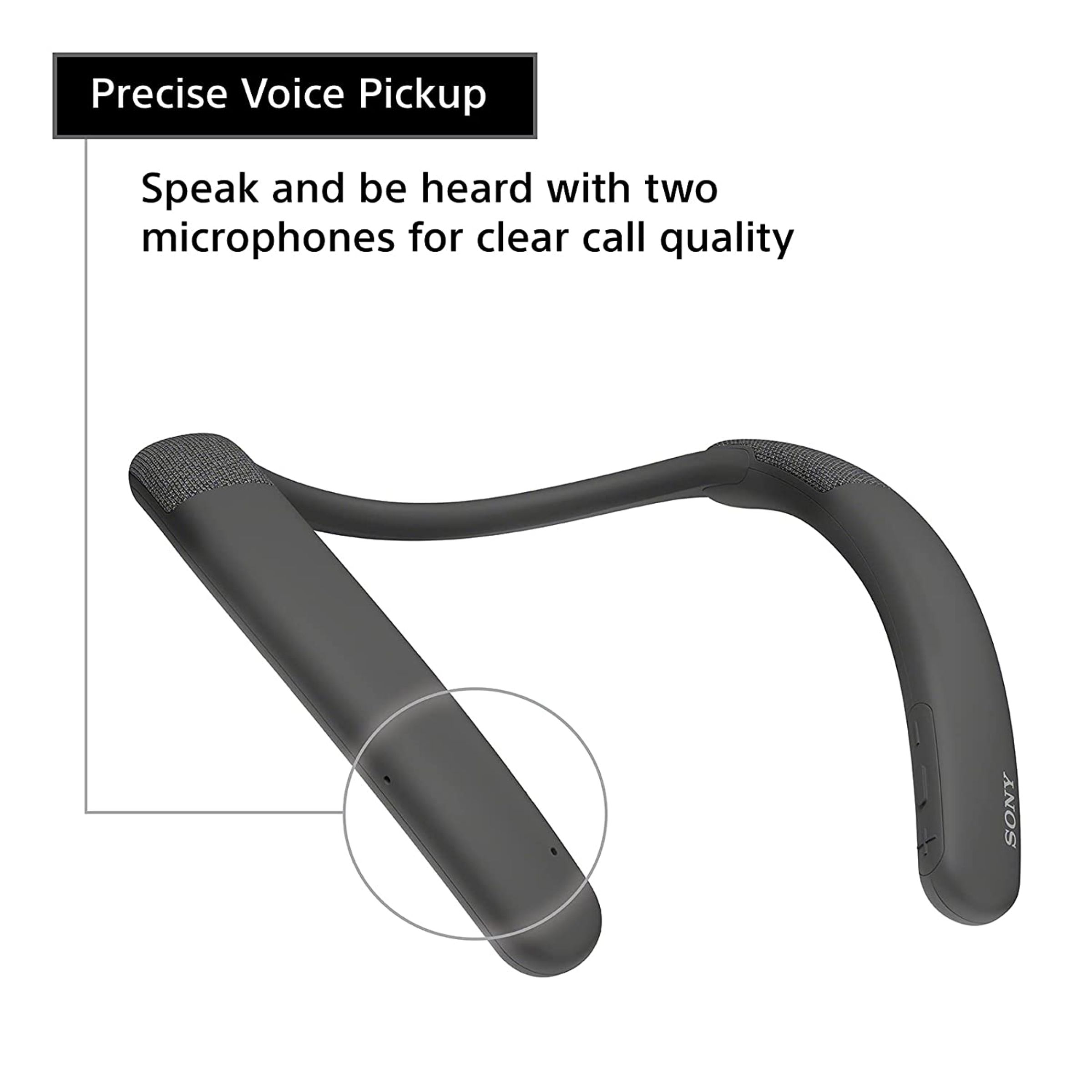 SONY SRS-NB10/BC IN Bone Conduction Bluetooth Headset (IPX4 Splashproof, 20 Hours Playtime, Charcoal Grey)_7