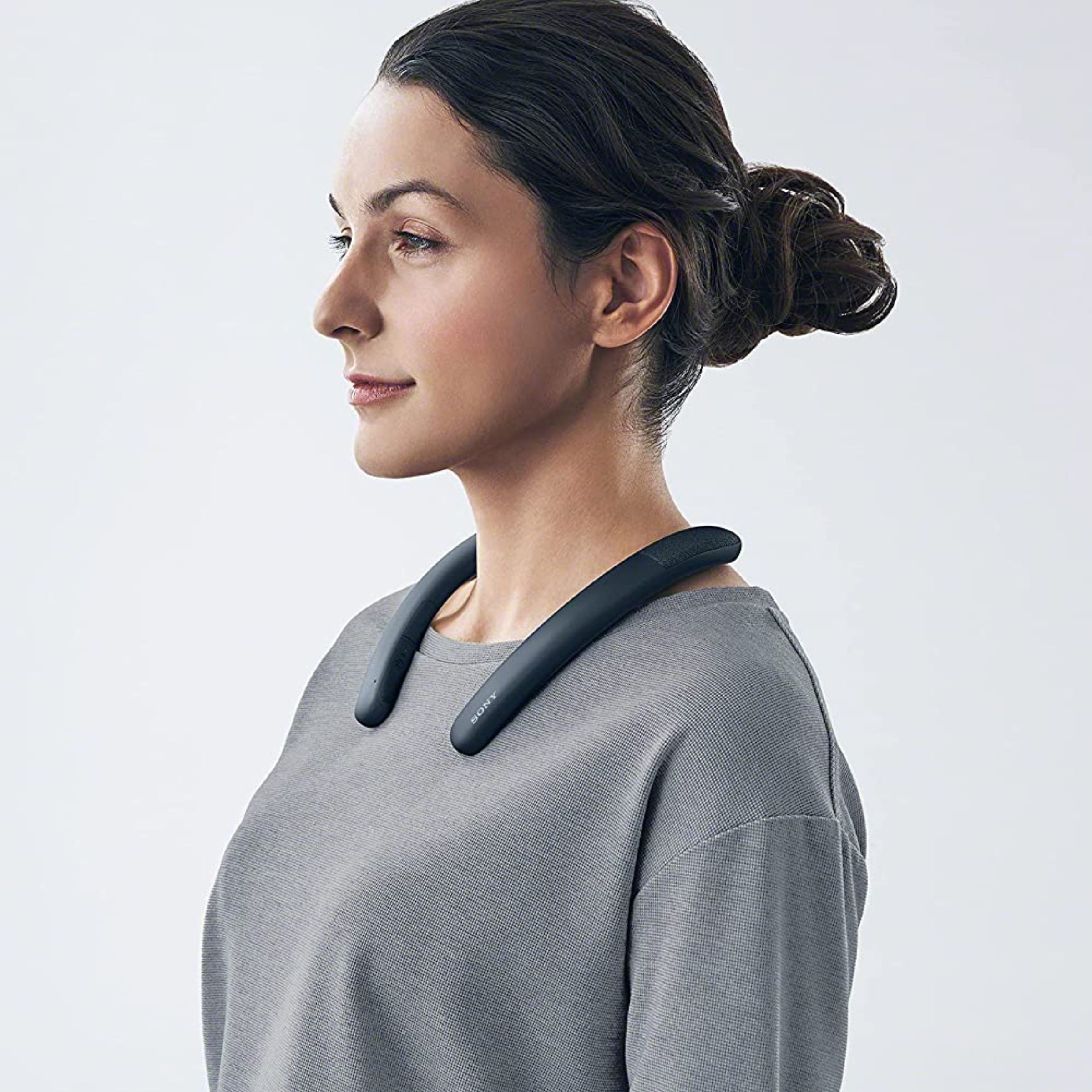 SONY SRS-NB10/BC IN Bone Conduction Bluetooth Headset (IPX4 Splashproof, 20 Hours Playtime, Charcoal Grey)_6