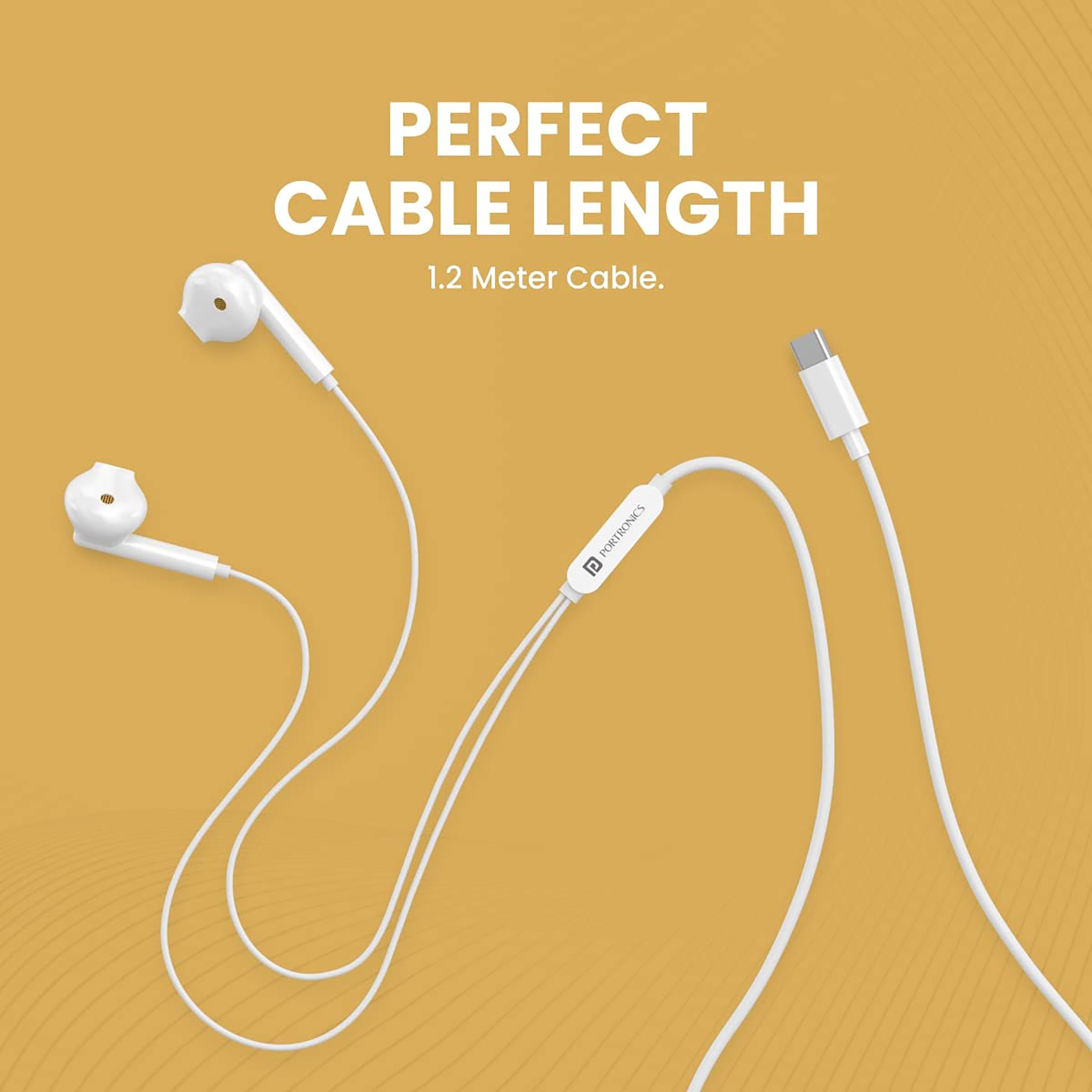 PORTRONICS Conch 120 POR 1550 Wired Earphone with Mic (In Ear, Yellow) PORTRONICS Conch 120 POR 1550 Wired Earphone with Mic (In Ear, Yellow)_8