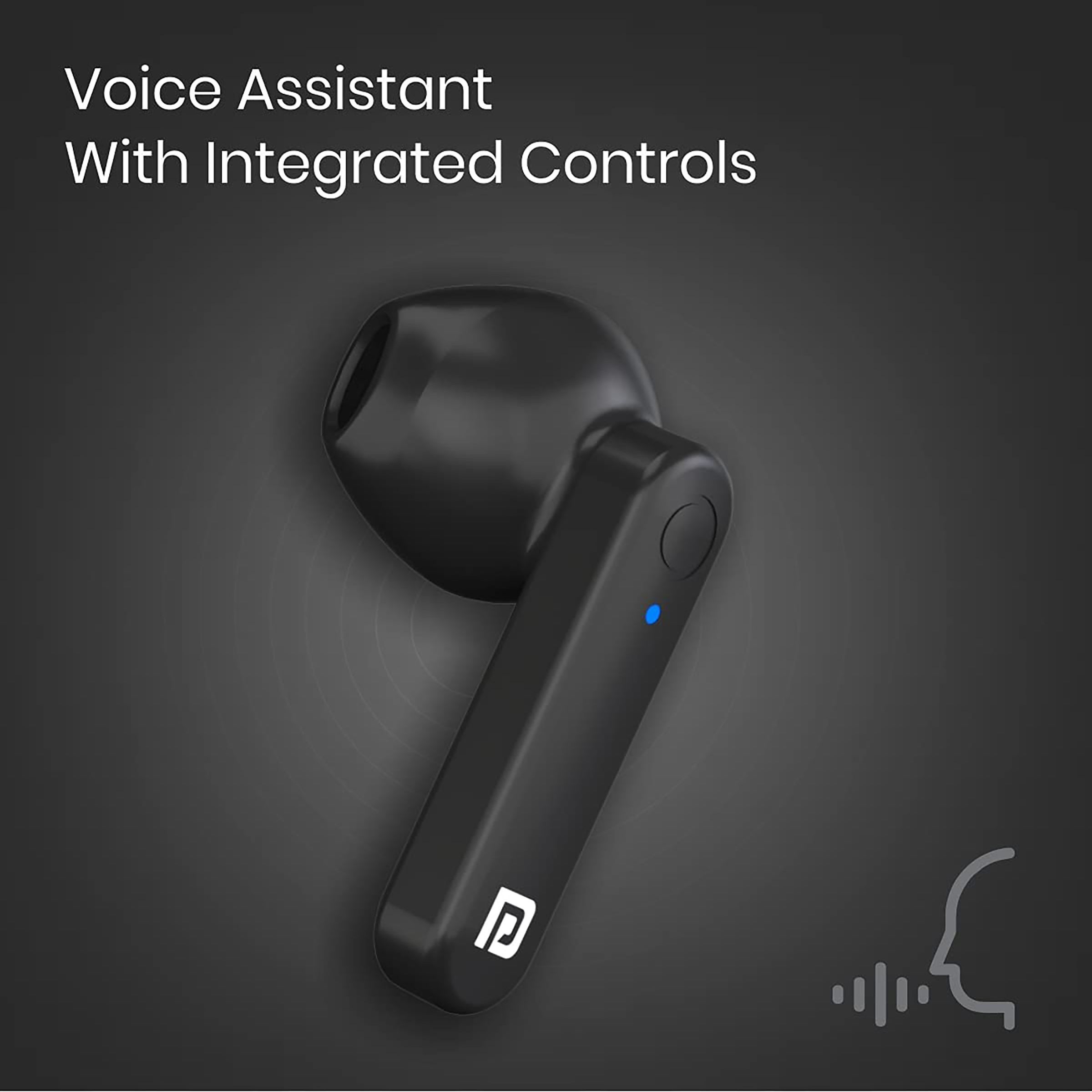 PORTRONICS Harmonics Twins S2 POR 1322 TWS Earbuds (Sweatproof & Water Resistant, 20 Hours Playback, Black)_12