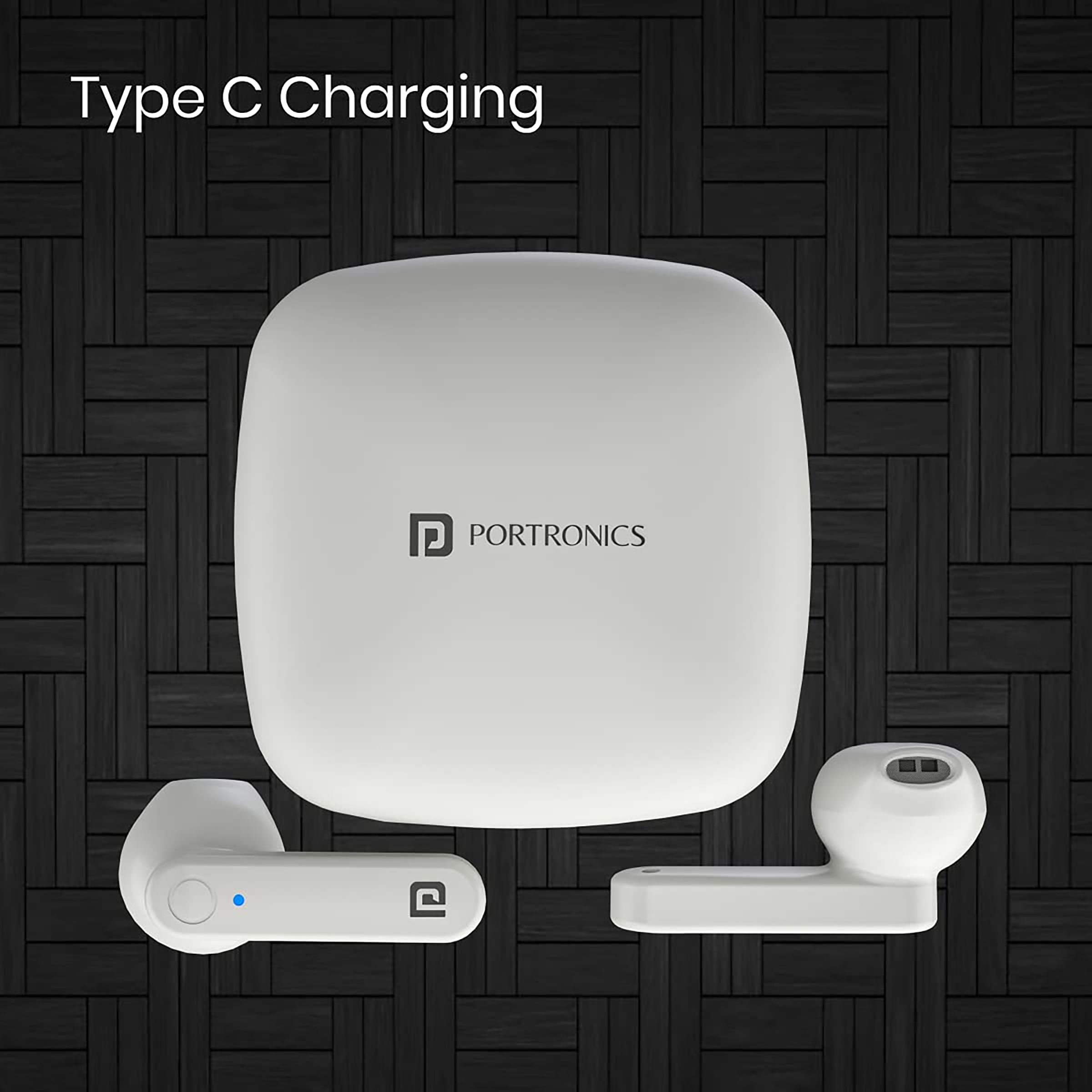 PORTRONICS Harmonics Twins S2 POR 1323 TWS Earbuds (20 Hours Playback, White) PORTRONICS Harmonics Twins S2 POR 1323 TWS Earbuds (20 Hours Playback, White)_7