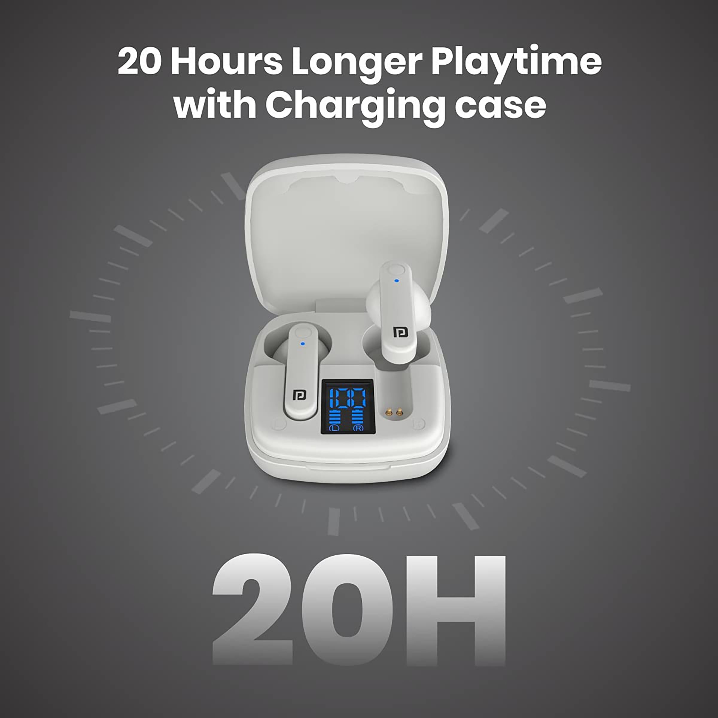 PORTRONICS Harmonics Twins S2 POR 1323 TWS Earbuds (20 Hours Playback, White) PORTRONICS Harmonics Twins S2 POR 1323 TWS Earbuds (20 Hours Playback, White)_12