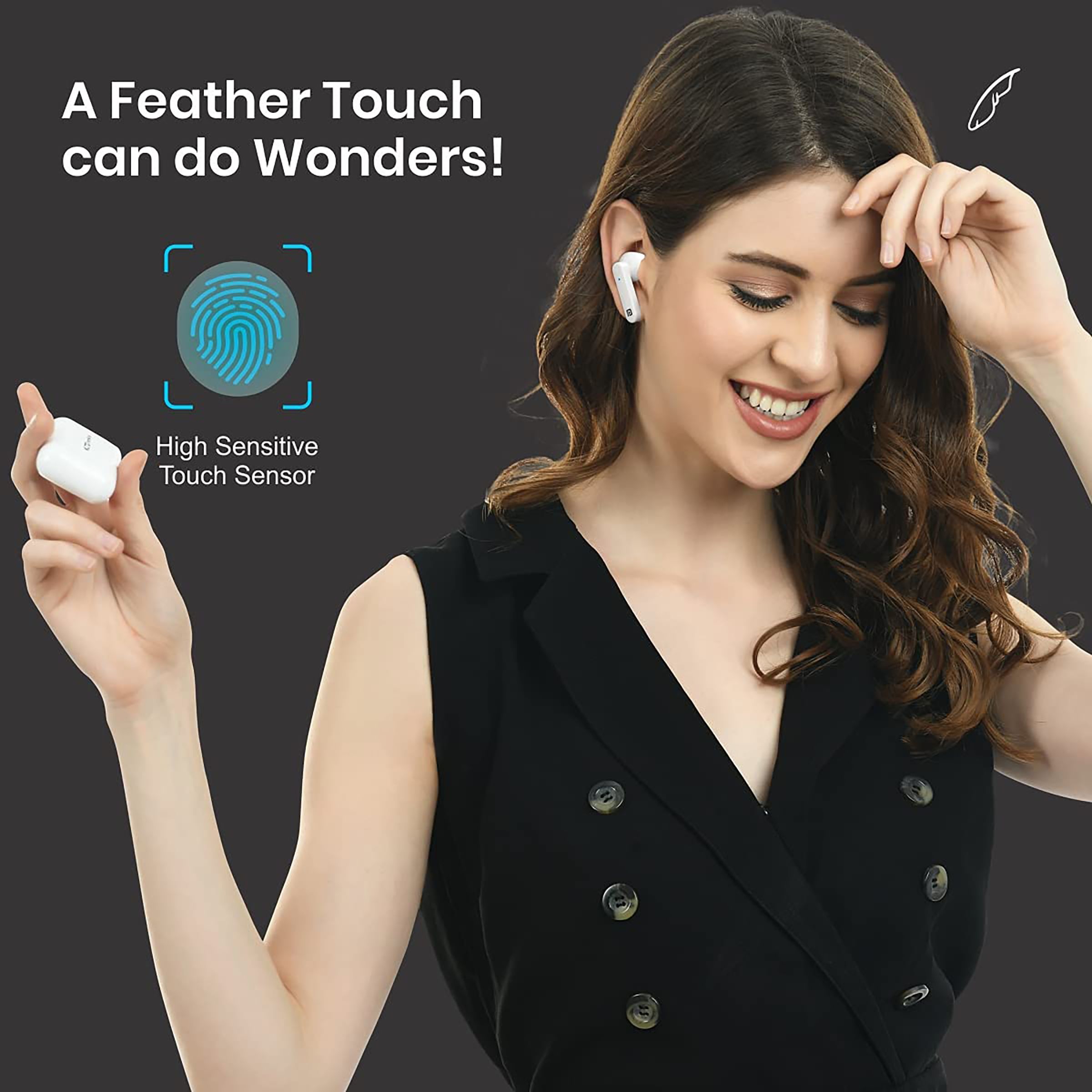 PORTRONICS Harmonics Twins S2 POR 1323 TWS Earbuds (20 Hours Playback, White) PORTRONICS Harmonics Twins S2 POR 1323 TWS Earbuds (20 Hours Playback, White)_4