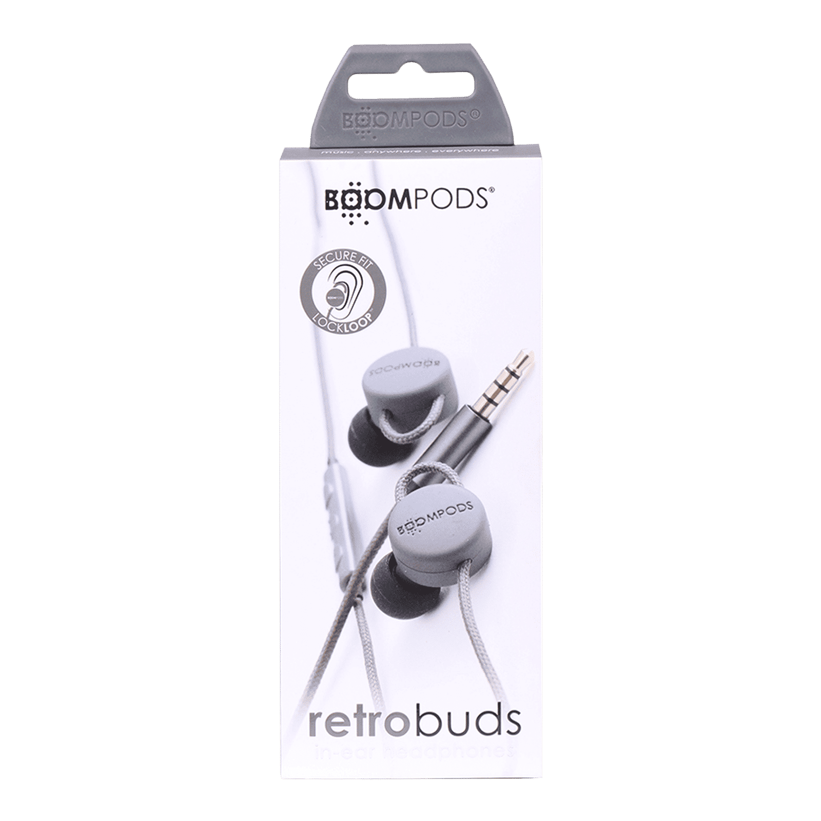 BOOMPODS Retrobuds Wired Earphone with Mic (In Ear, Grey)_6