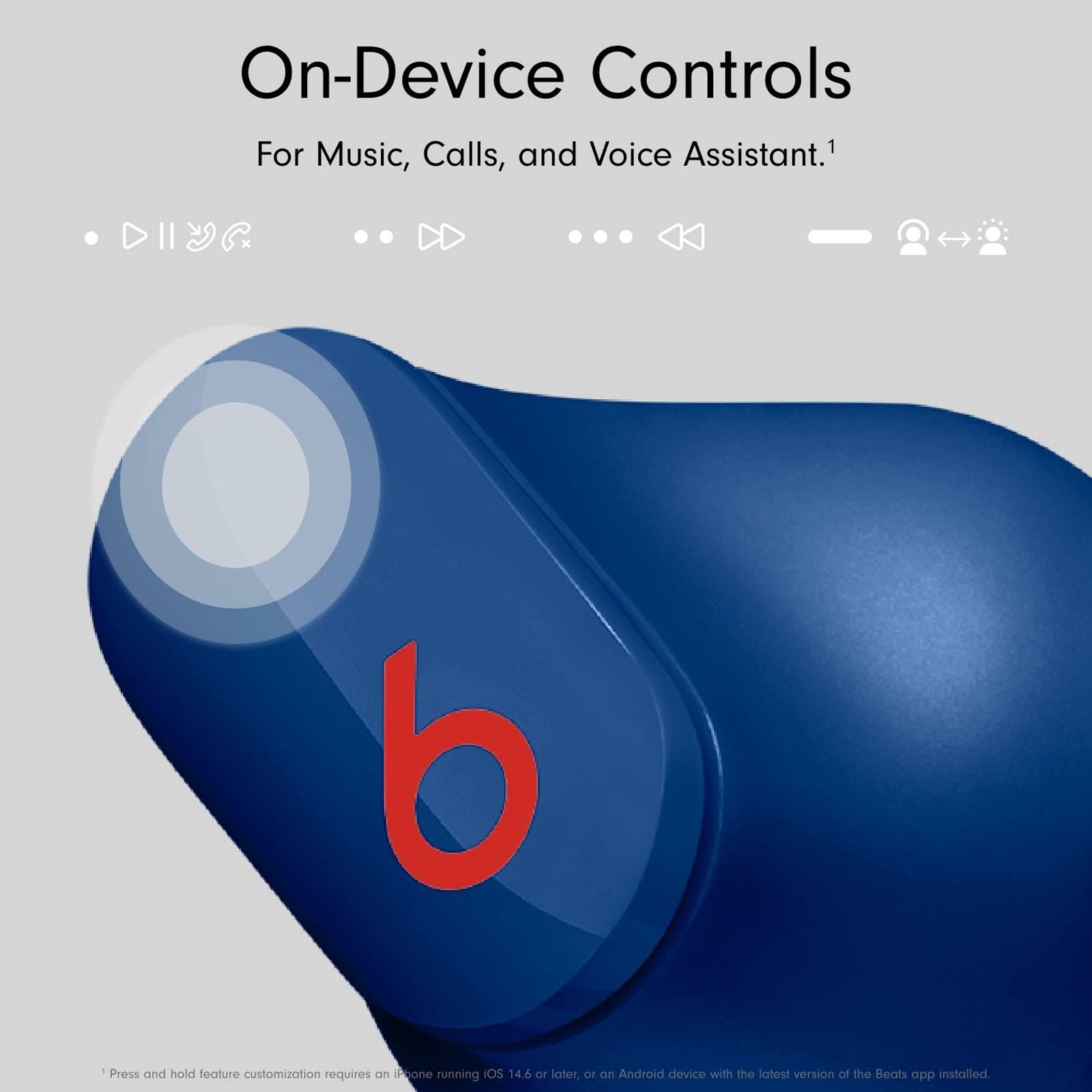 beats Studio Buds MMT73ZM/A TWS Earbuds with Active Noise Cancellation (Sweat & Water Resistant, 24 Hours Playtime, Ocean Blue)_8