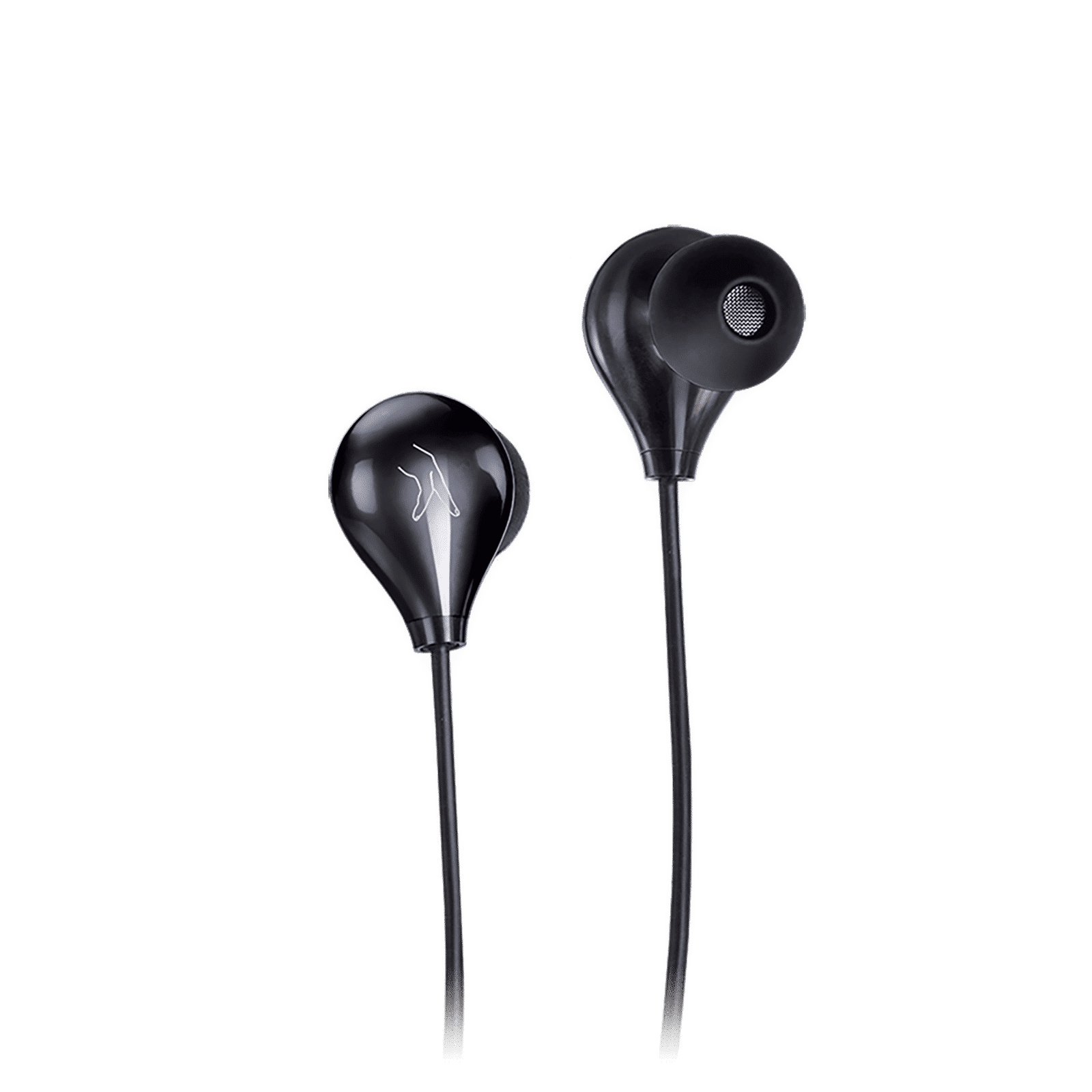 fingers Droplets Wired Earphone with Mic (In Ear, Piano Black)_1
