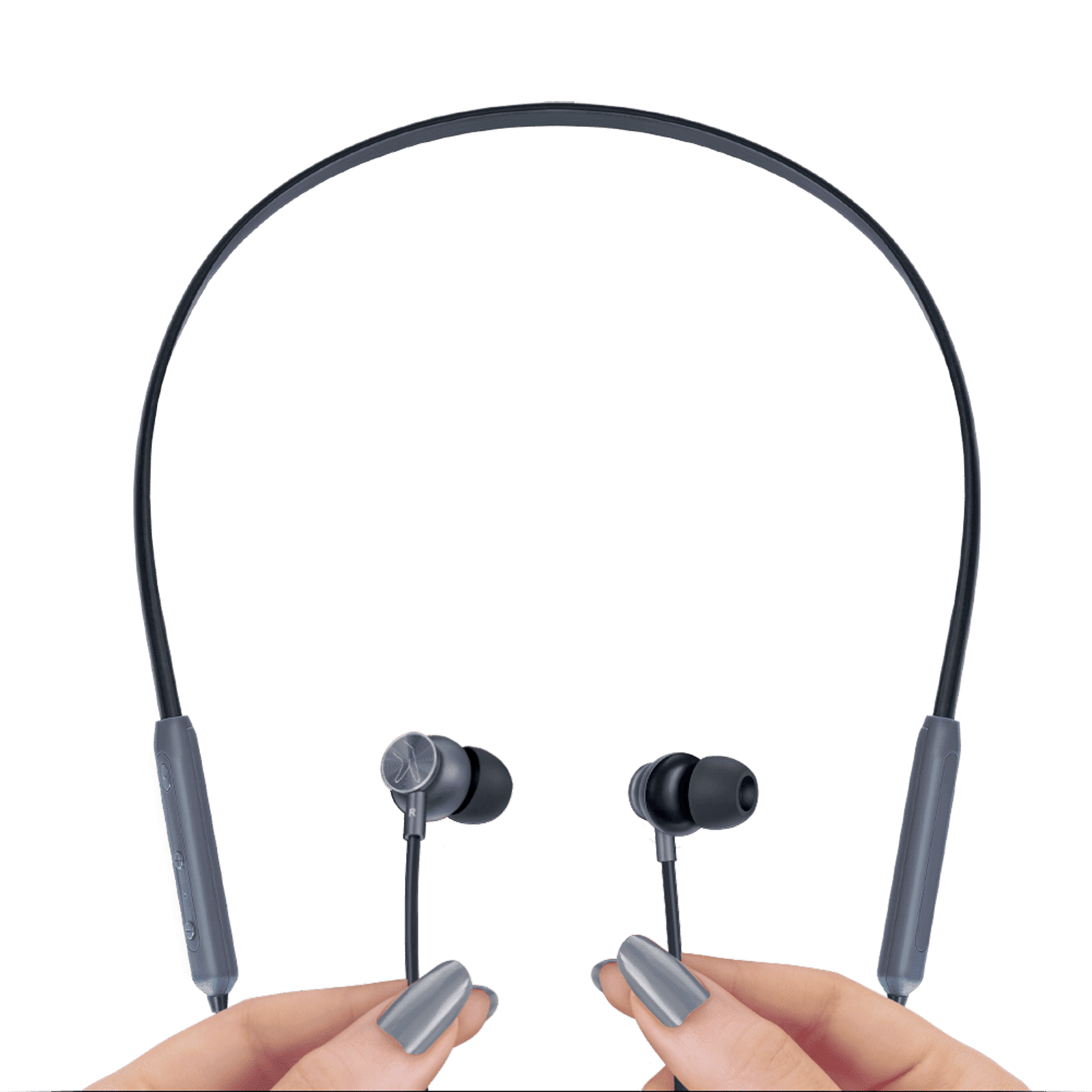 fingers Chic BT5 Neckband (Sweat & Water Resistant, 10 Hours Playtime, Rich Grey) fingers Chic BT5 Neckband (Sweat & Water Resistant, 10 Hours Playtime, Rich Grey)_3